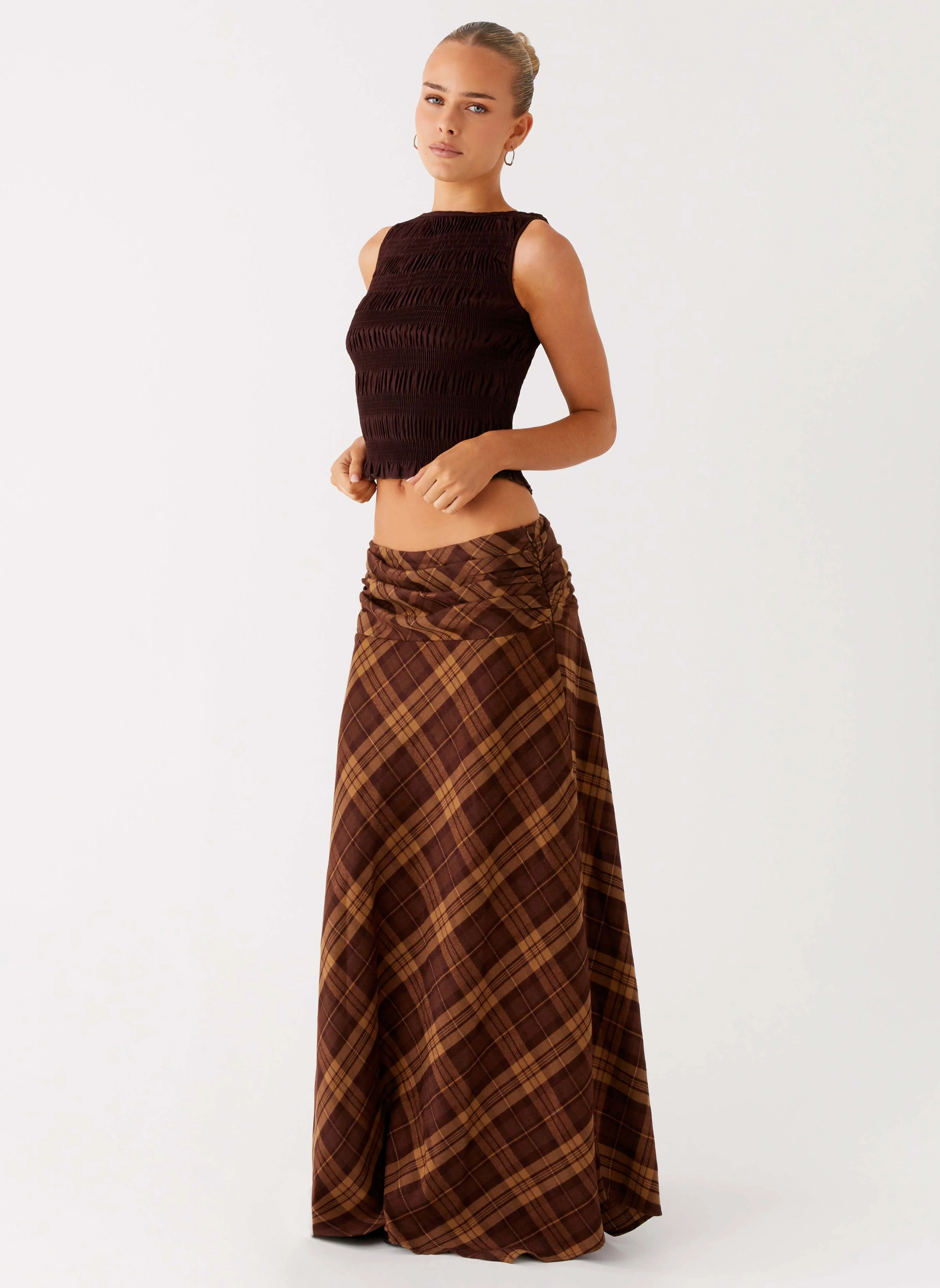 Karolina Maxi Skirt - Plaid - Image 6