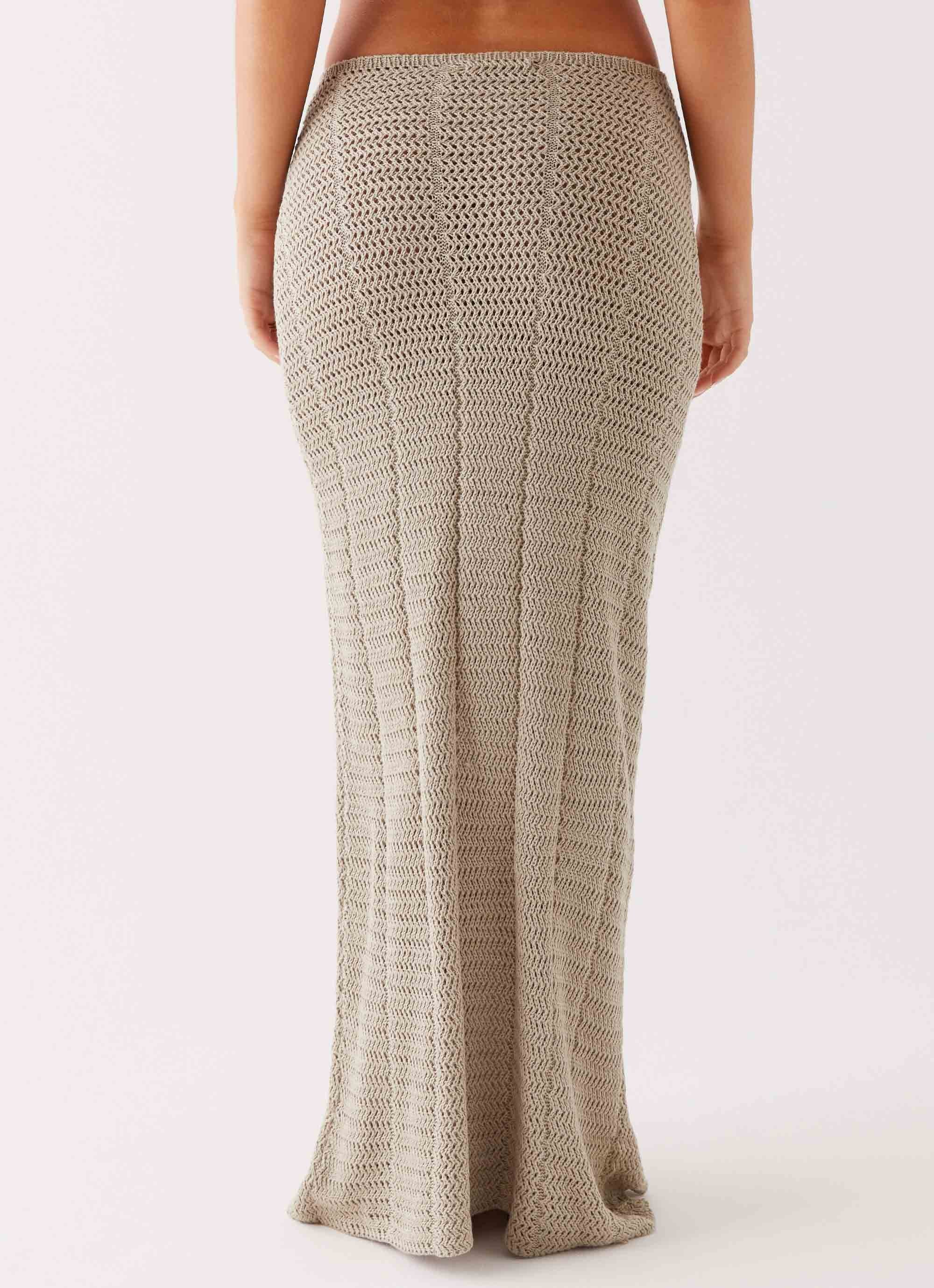 Kelcie Rose Crochet Maxi Skirt - Sage - Image 4