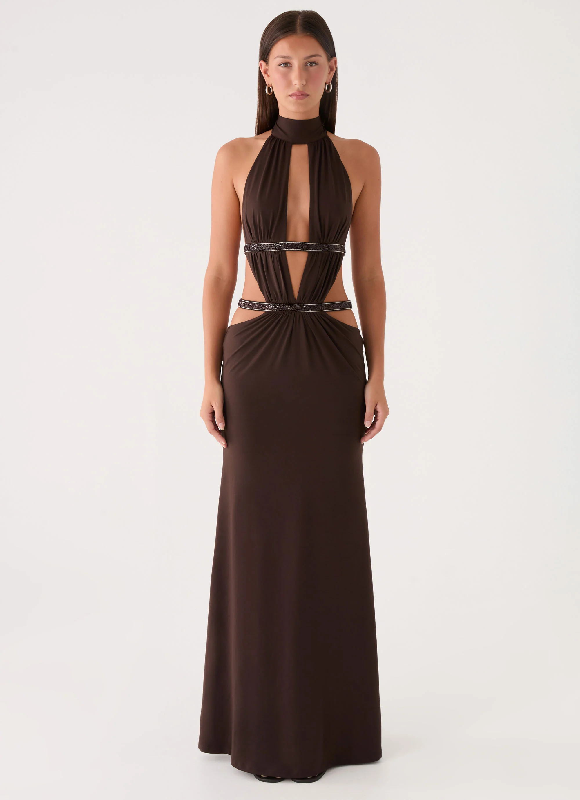 Kendrah Maxi Dress - Chocolate - Image 4