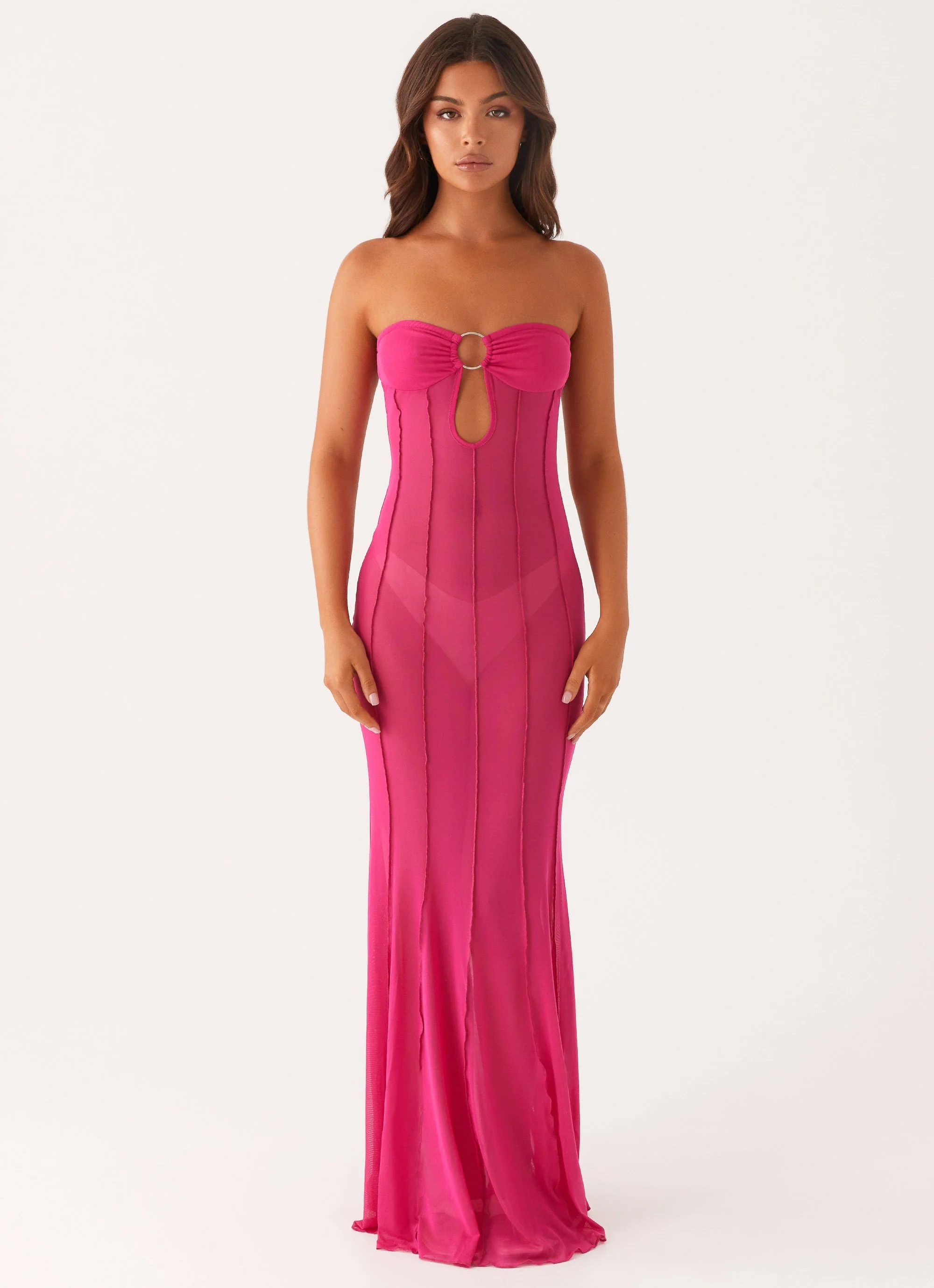 Kennedy Maxi Dress - Fuchsia - Image 2