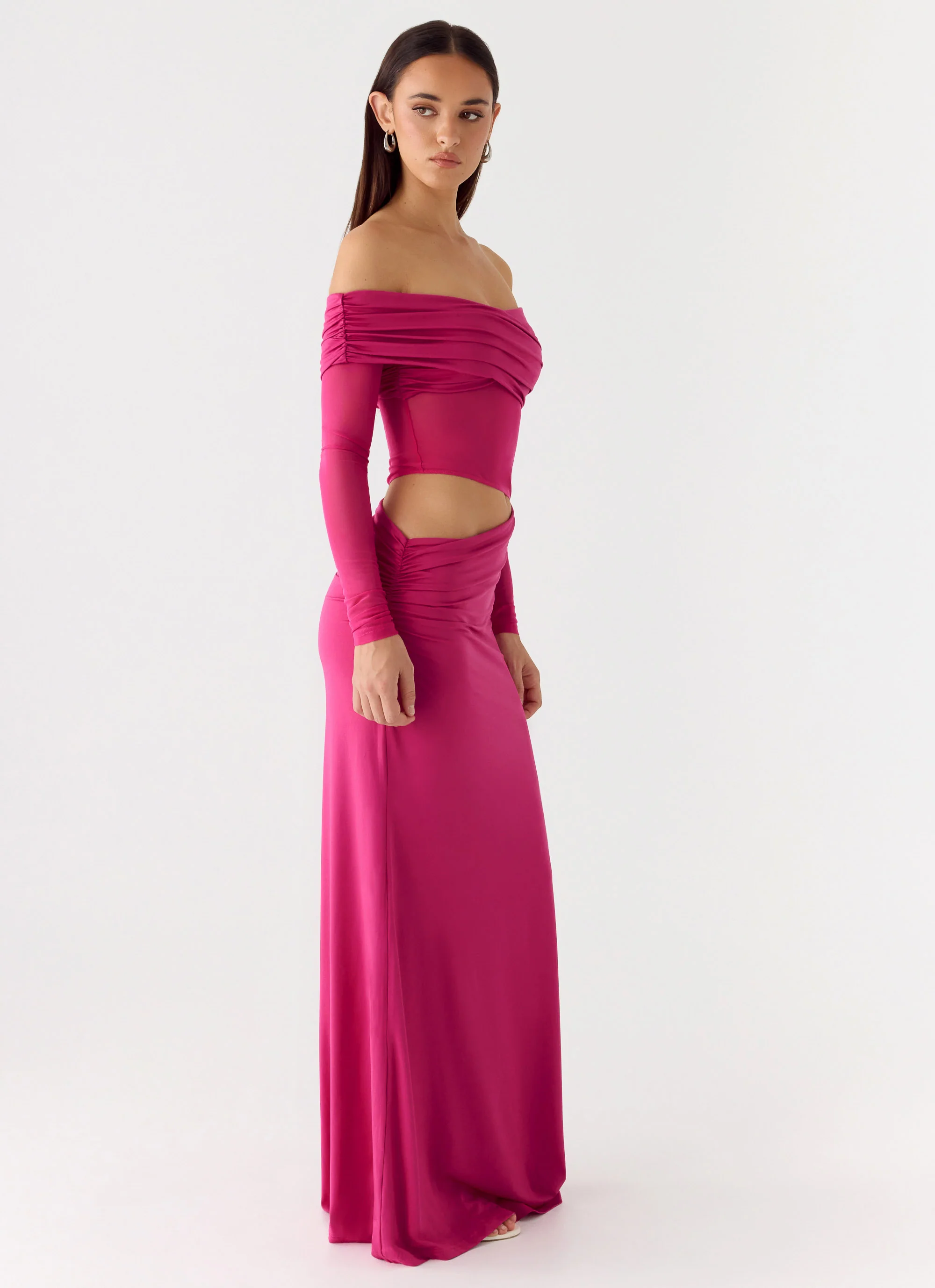 Kerli Maxi Dress - Fuchsia - Image 2