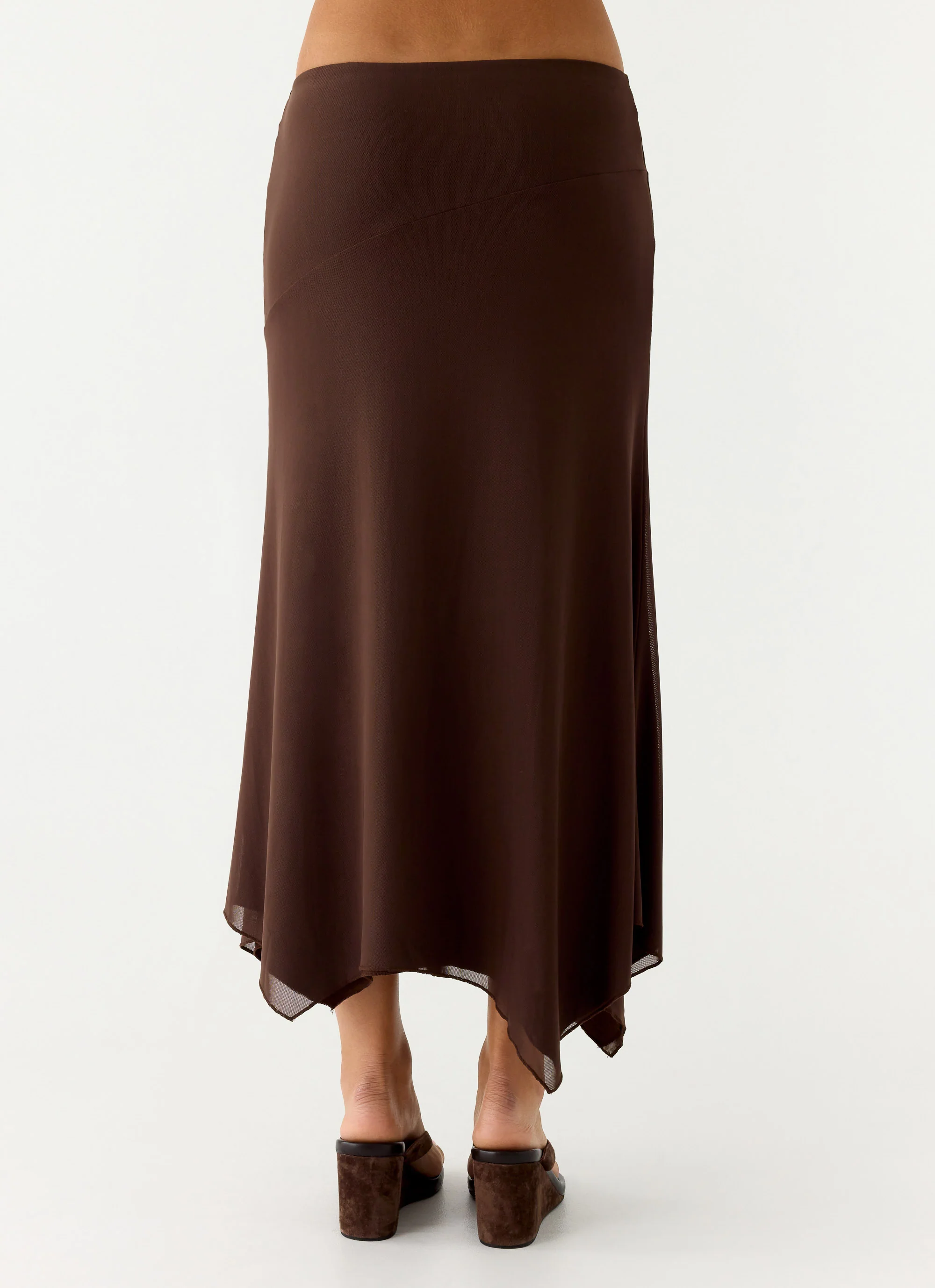 Kerrie Hanky Midi Skirt - Chocolate - Image 3