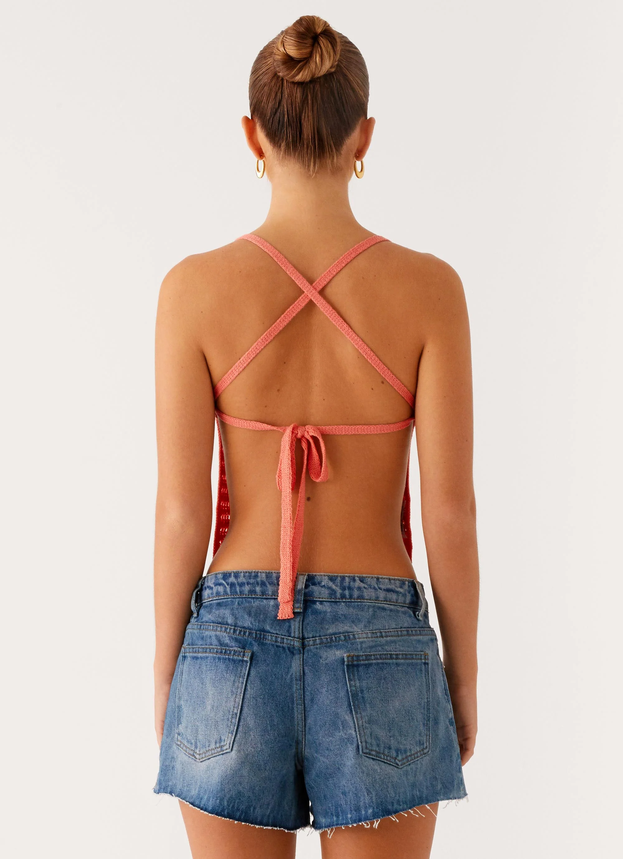 Kia Cross Back Top - Coral - Image 4