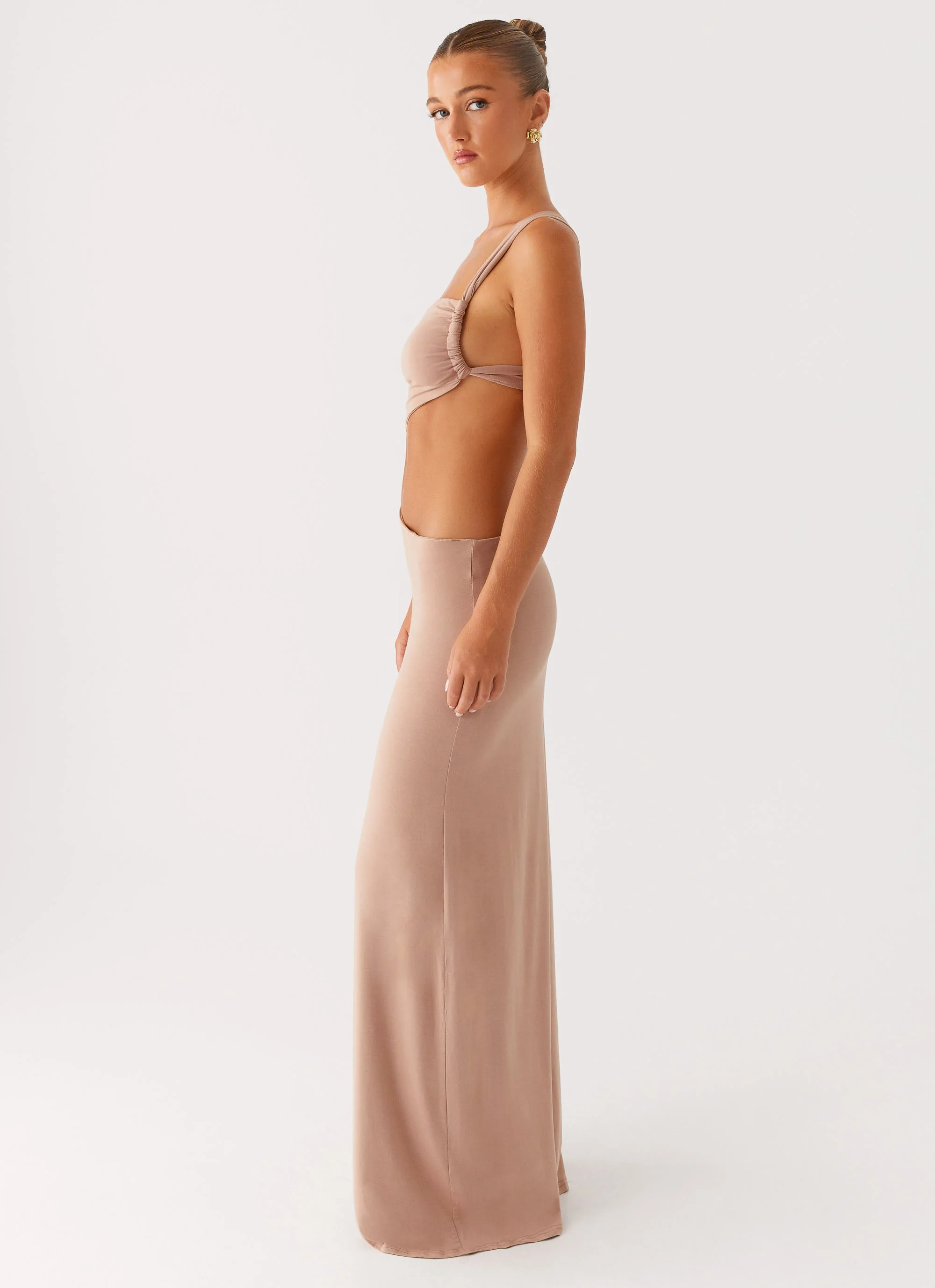Kika Maxi Dress - Beige - Image 3