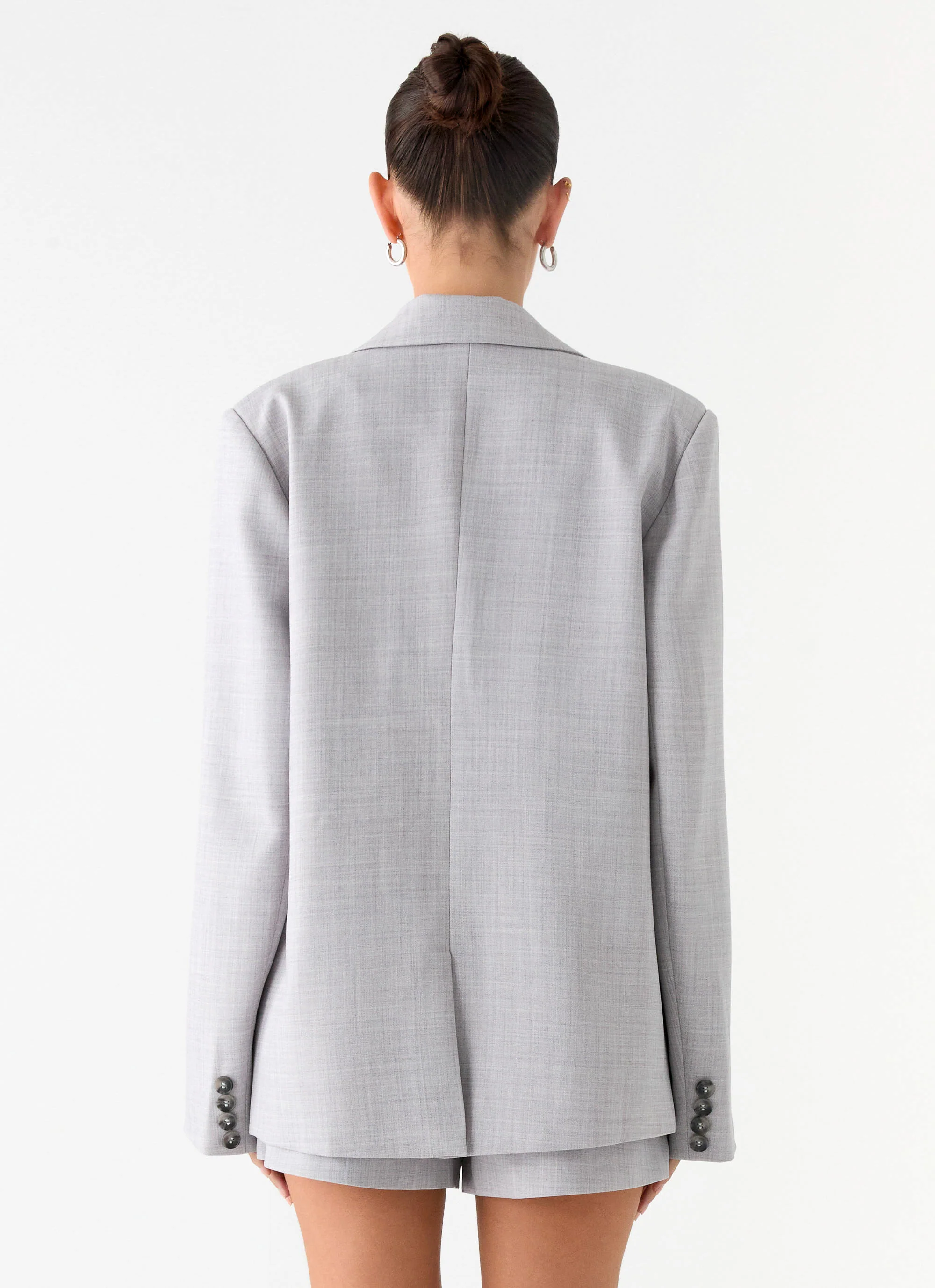 Kingston Oversized Blazer - Grey - Image 3