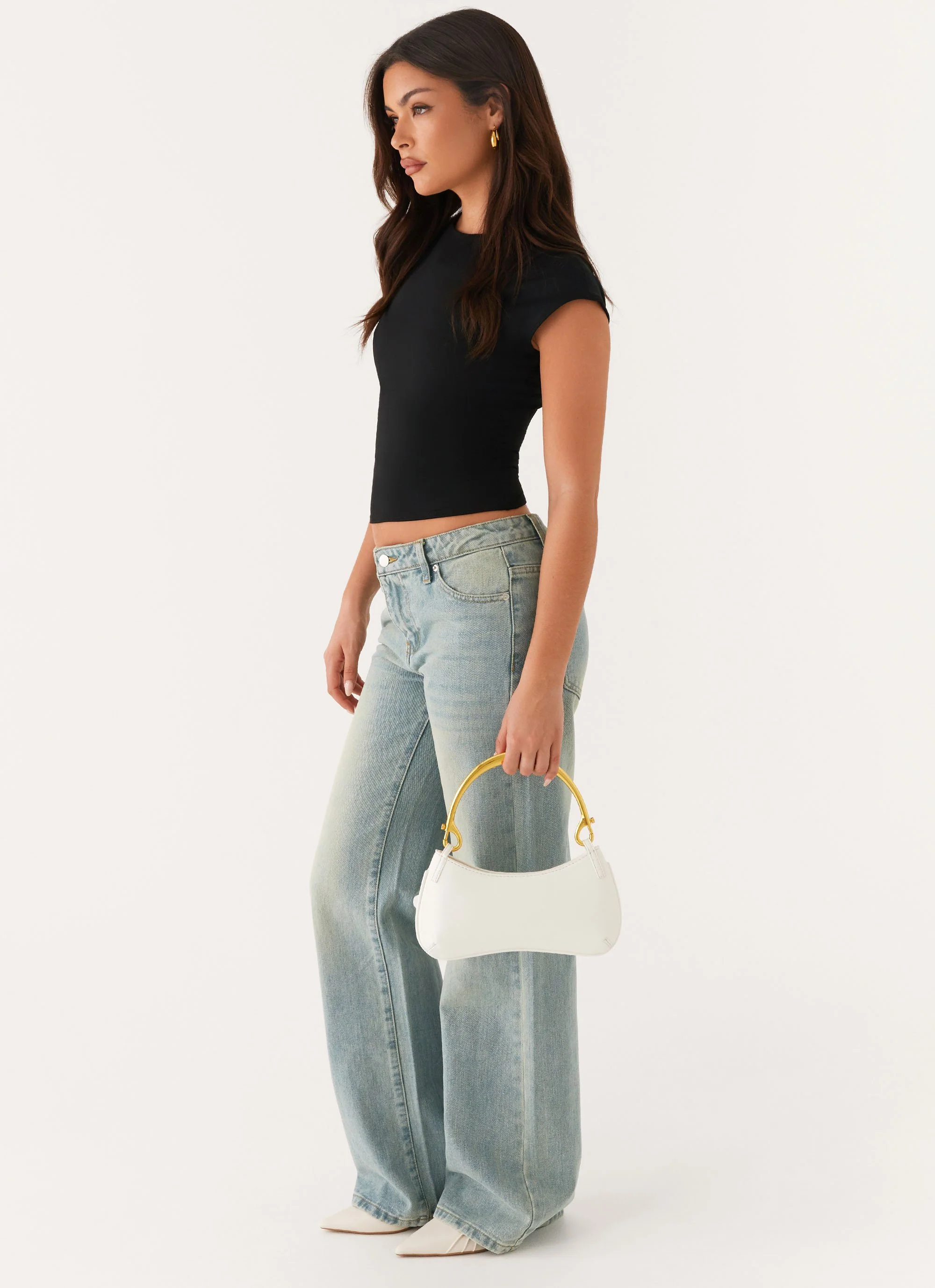 Kirsty Shoulder Bag - White - Image 4