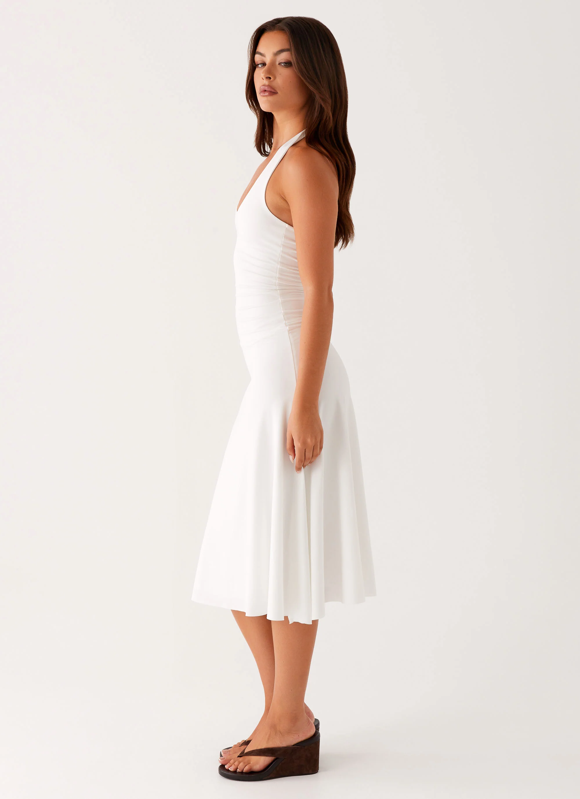 Klyne Midi Dress - Ivory - Image 2