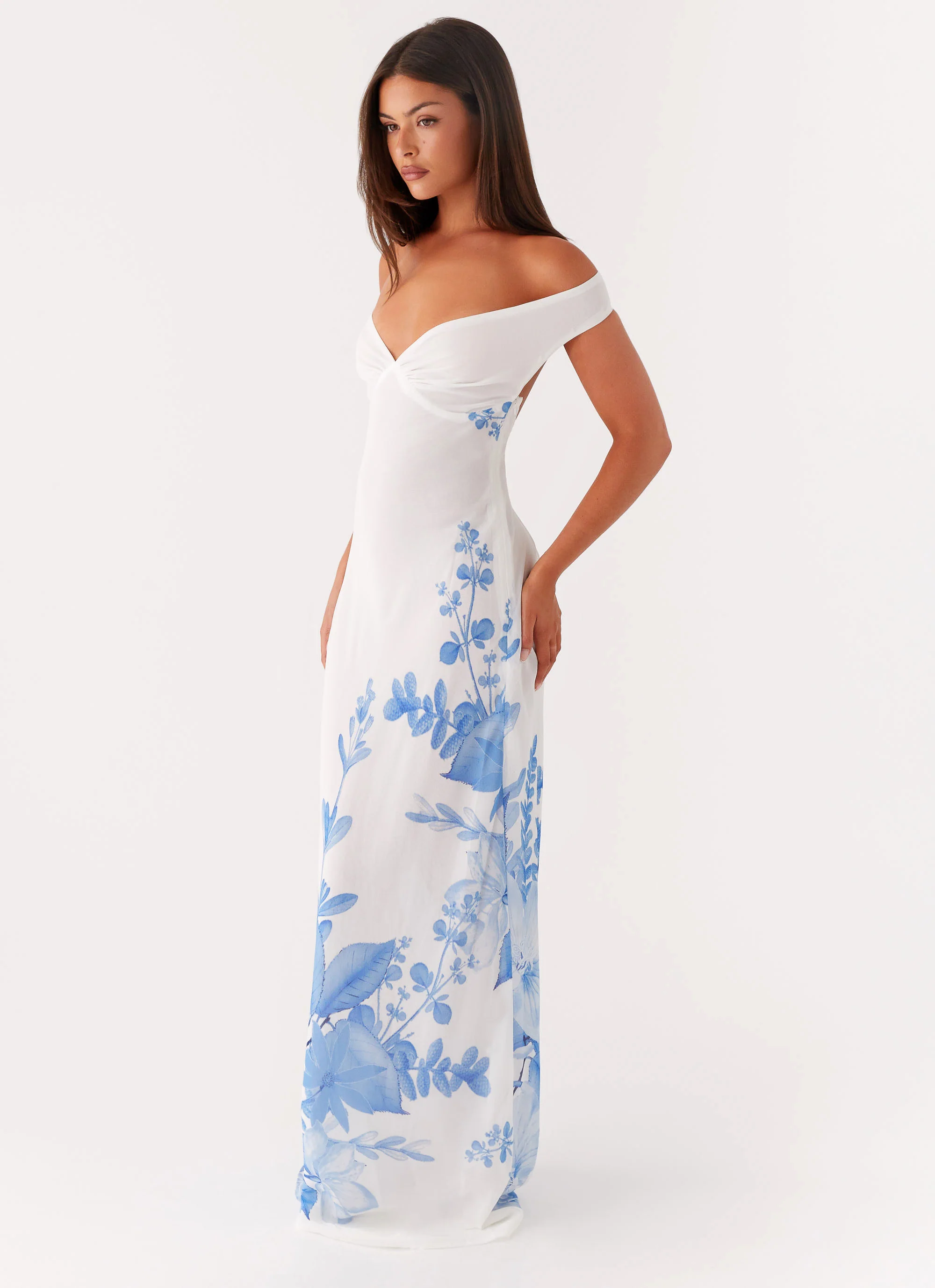 Krissa Maxi Dress - Blue Floral - Image 5