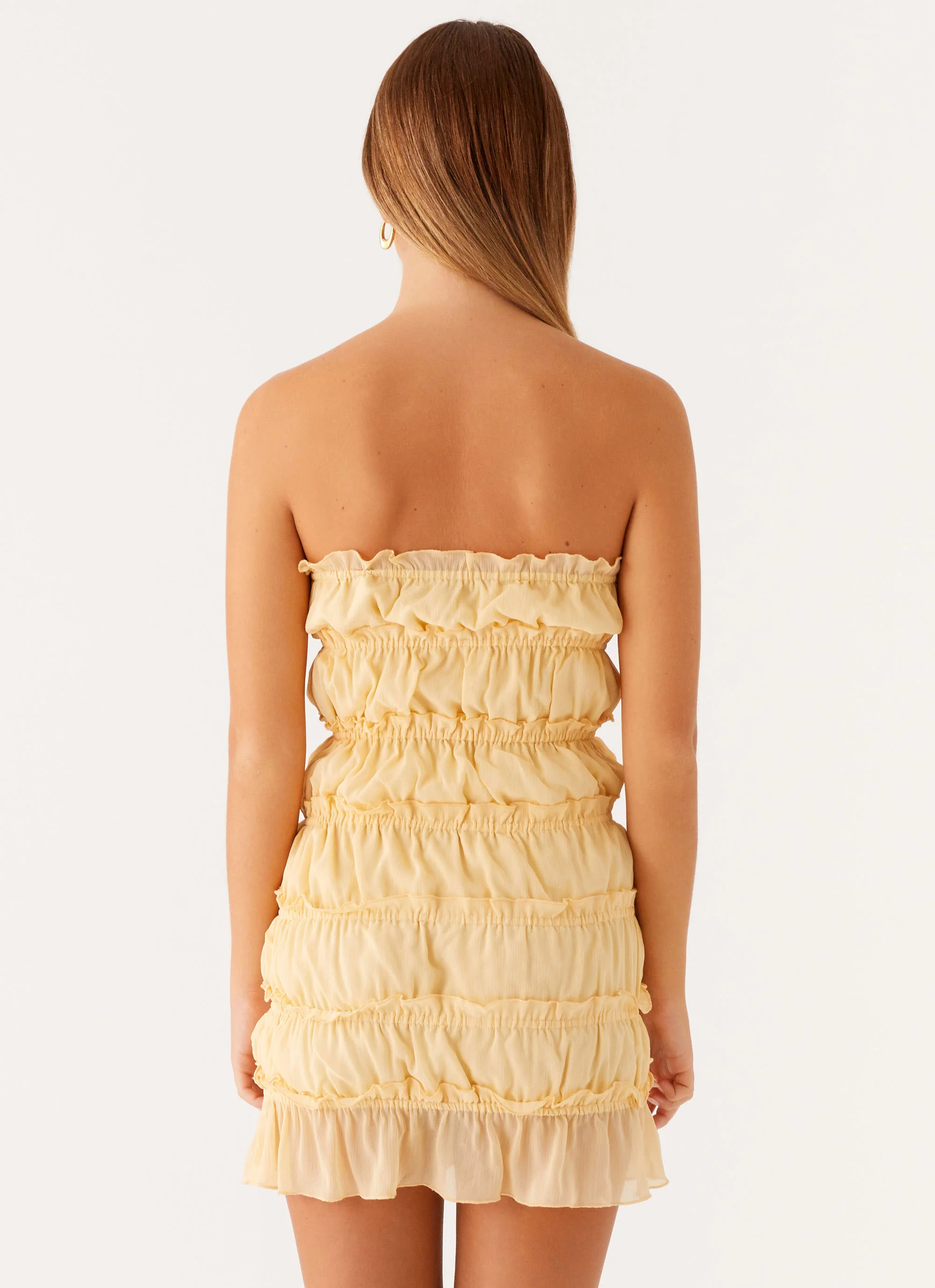 Kylan Mini Dress - Apricot - Image 3