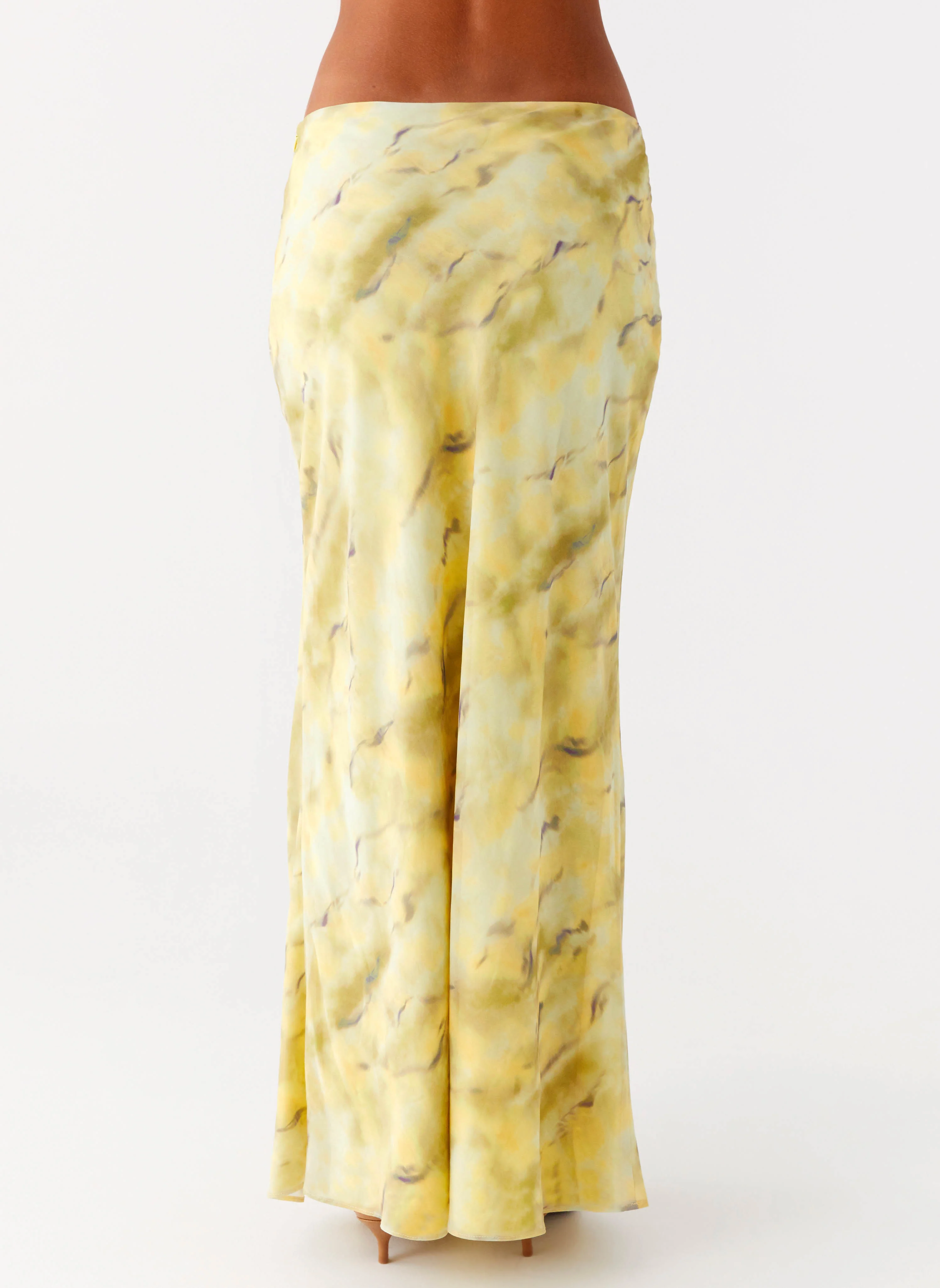 Kylo Low Rise Maxi Skirt - Yellow Tie Dye - Image 4