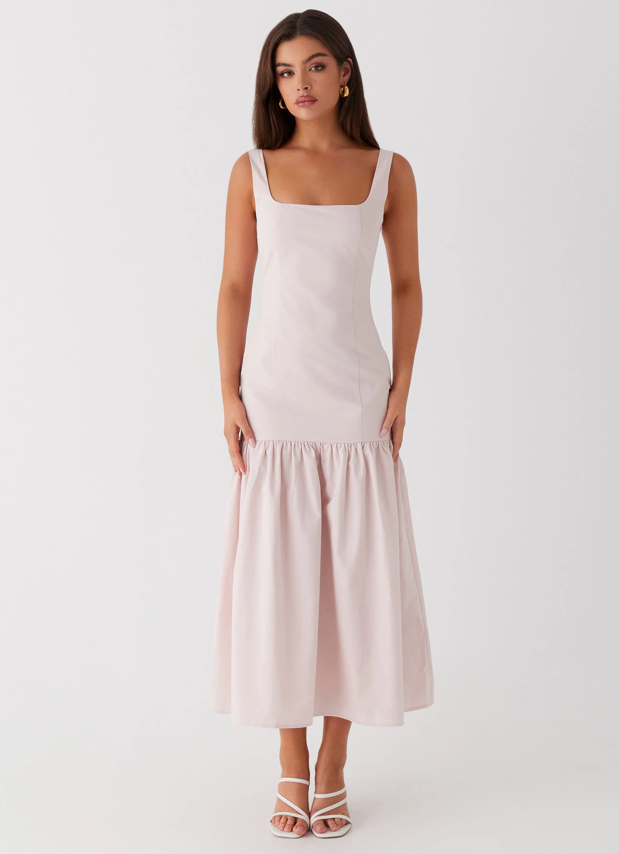 Ladylike Midi Dress - Pink - Image 2