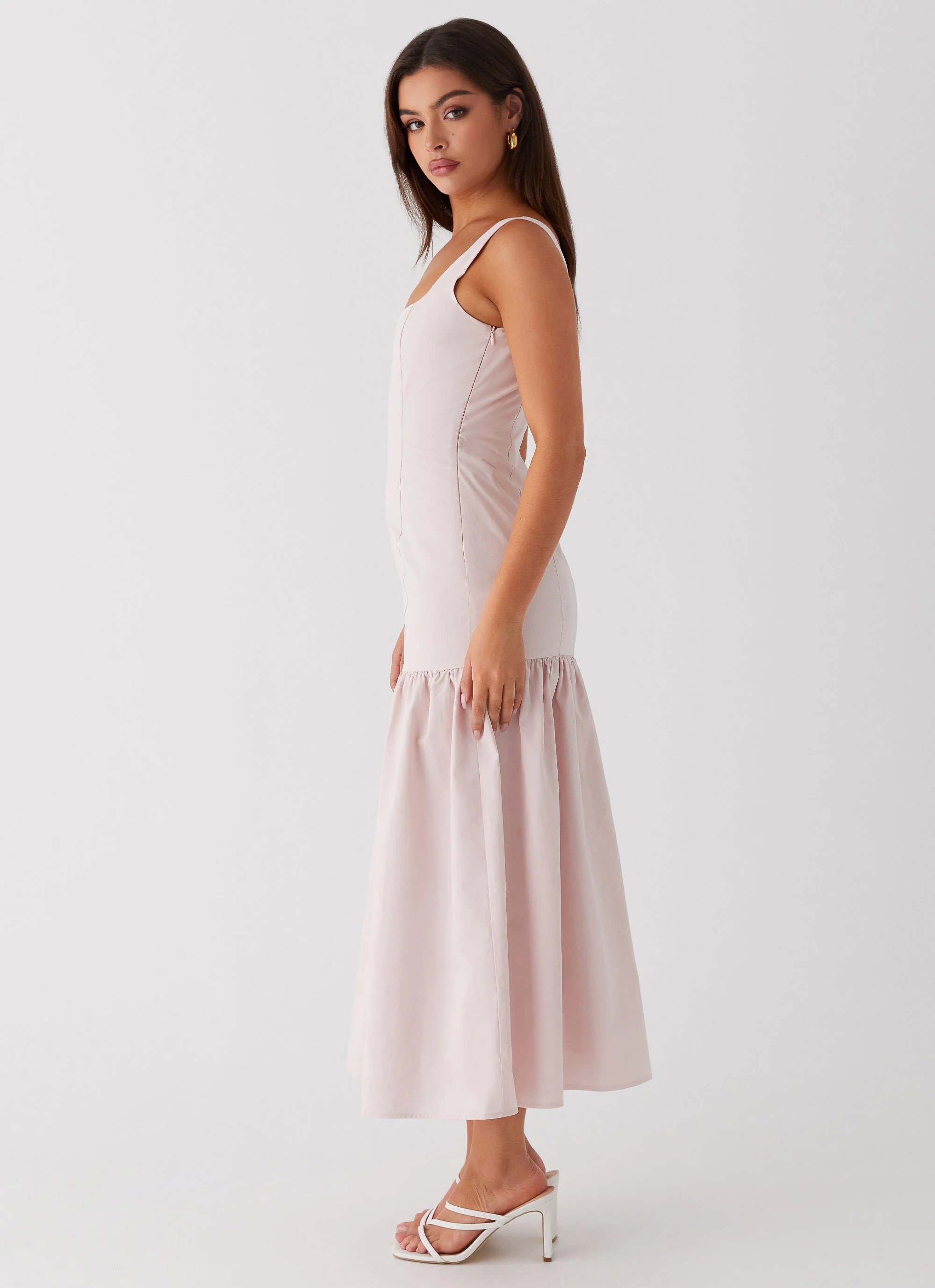 Ladylike Midi Dress - Pink - Image 3