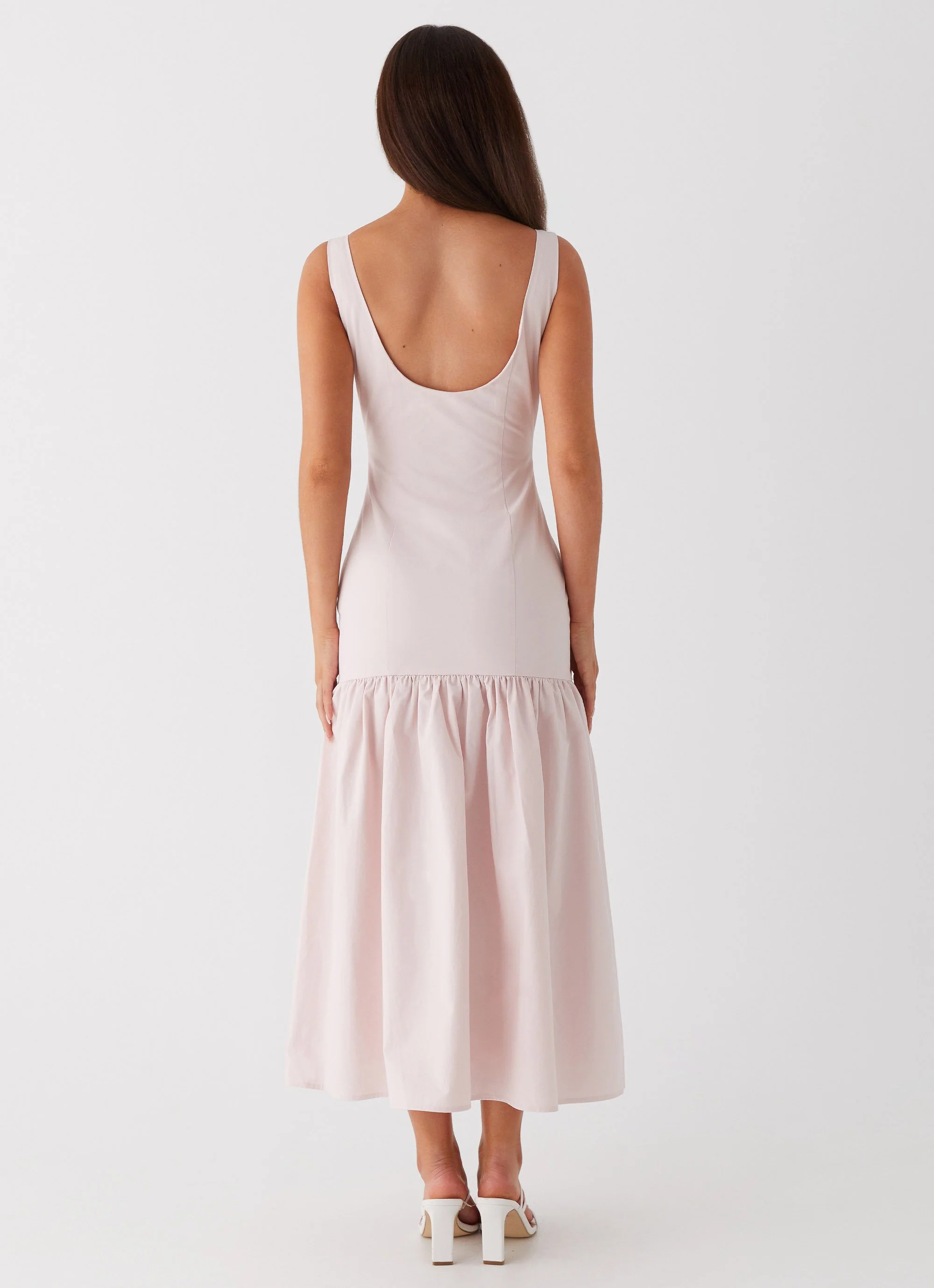 Ladylike Midi Dress - Pink - Image 4