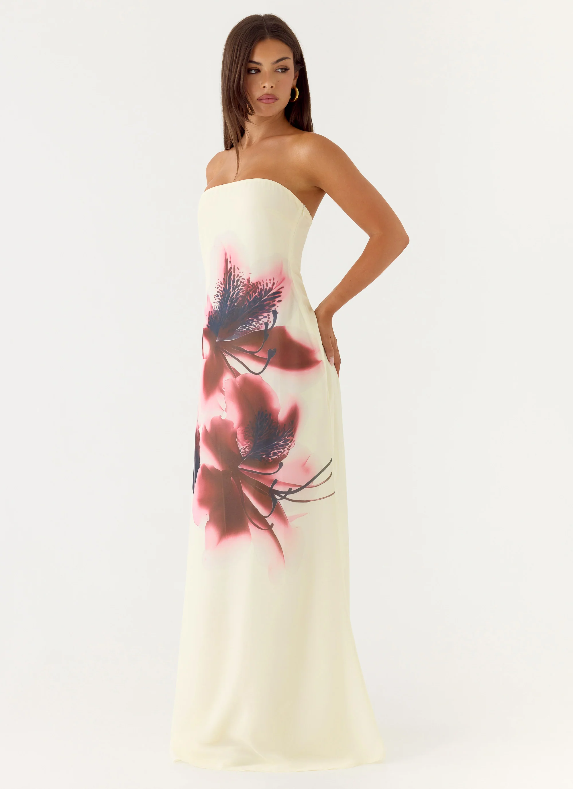 Lariettea Strapless Maxi Dress - Velvet Bloom - Image 5