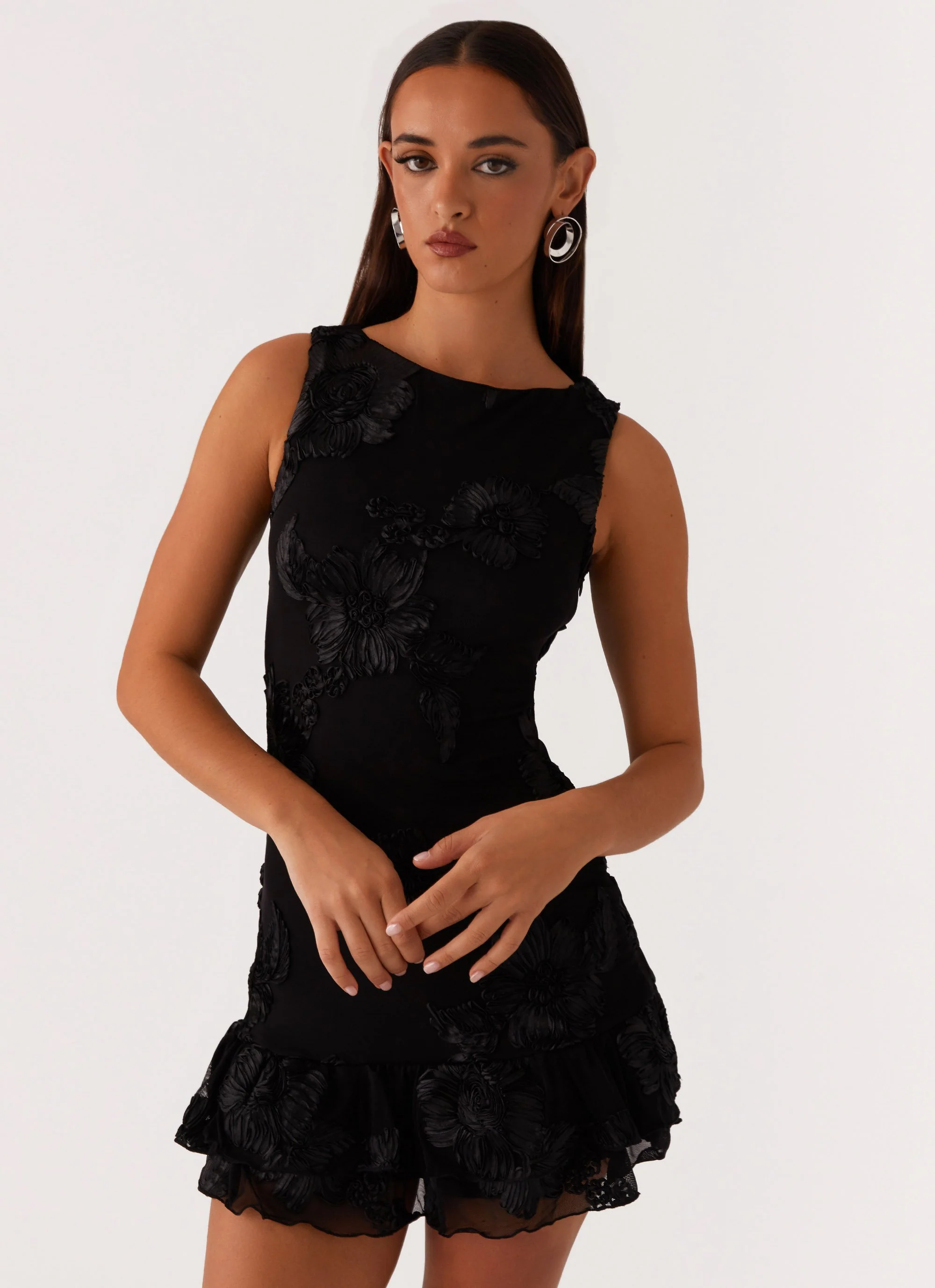 Last Dance High Neck Mini Dress - Black - Image 5