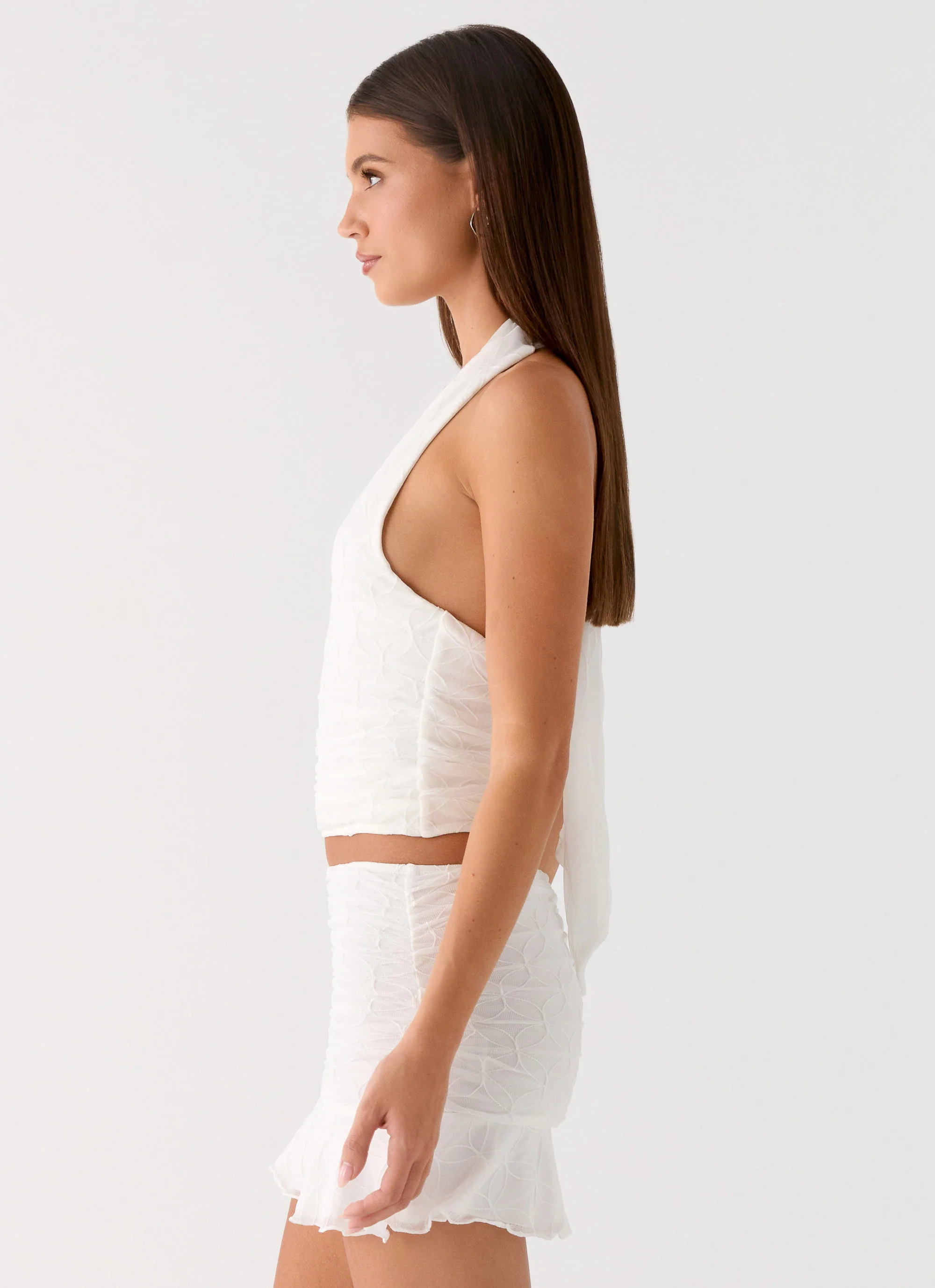 Lavena Halter Top - White - Image 2