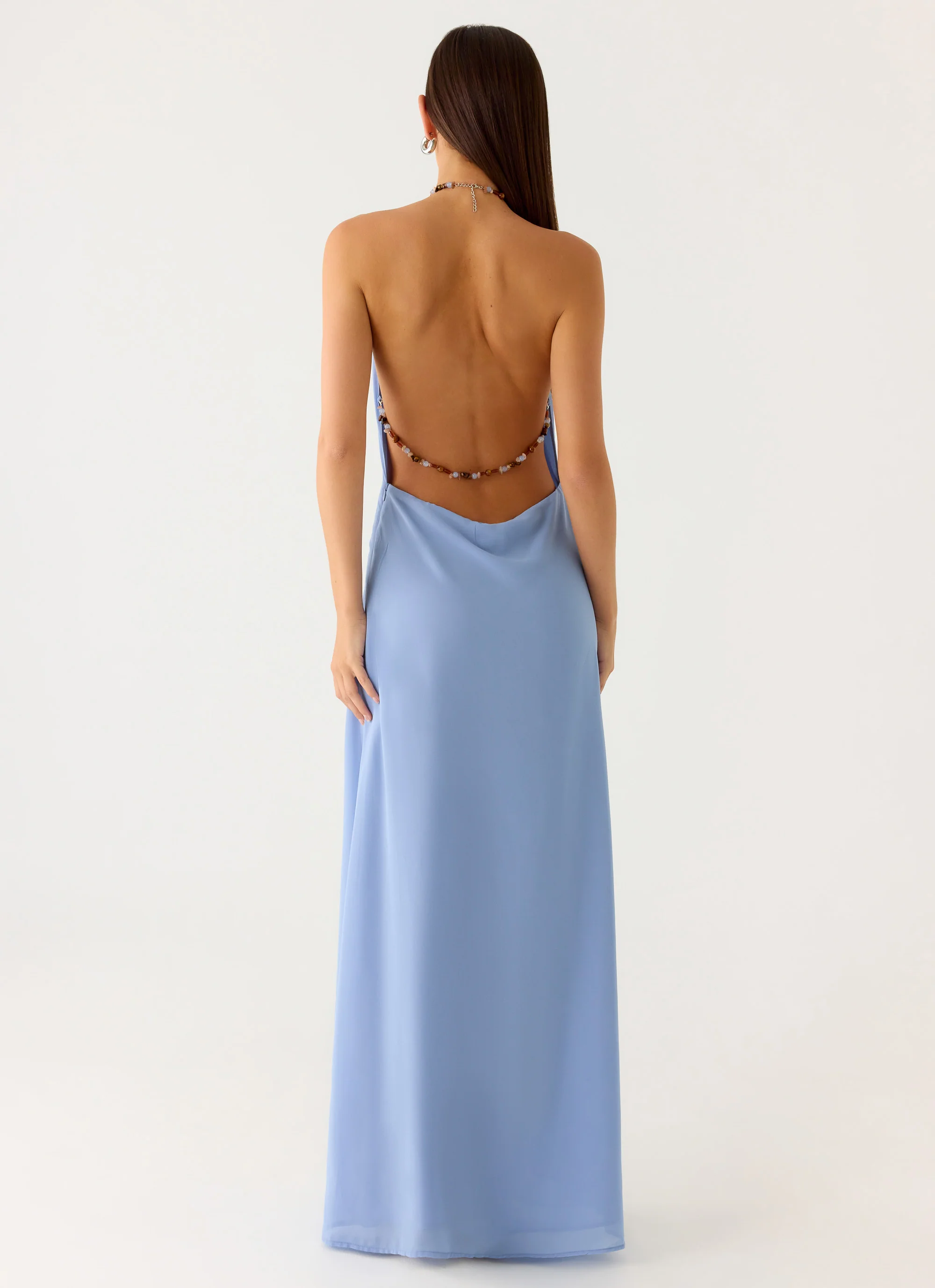 Le Soleil Halter Maxi Dress - Periwinkle - Image 7