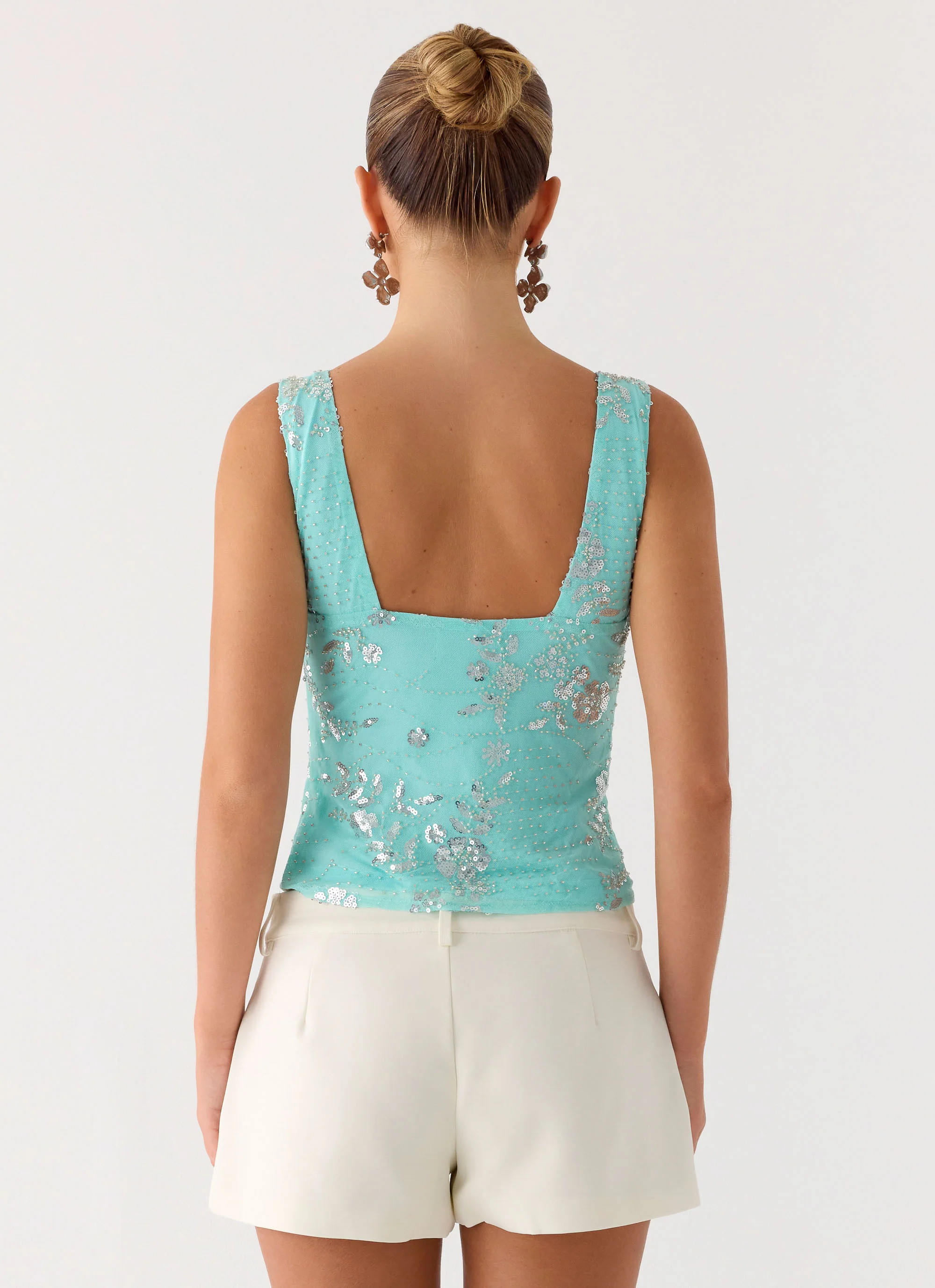 Leone Top - Aqua - Image 3