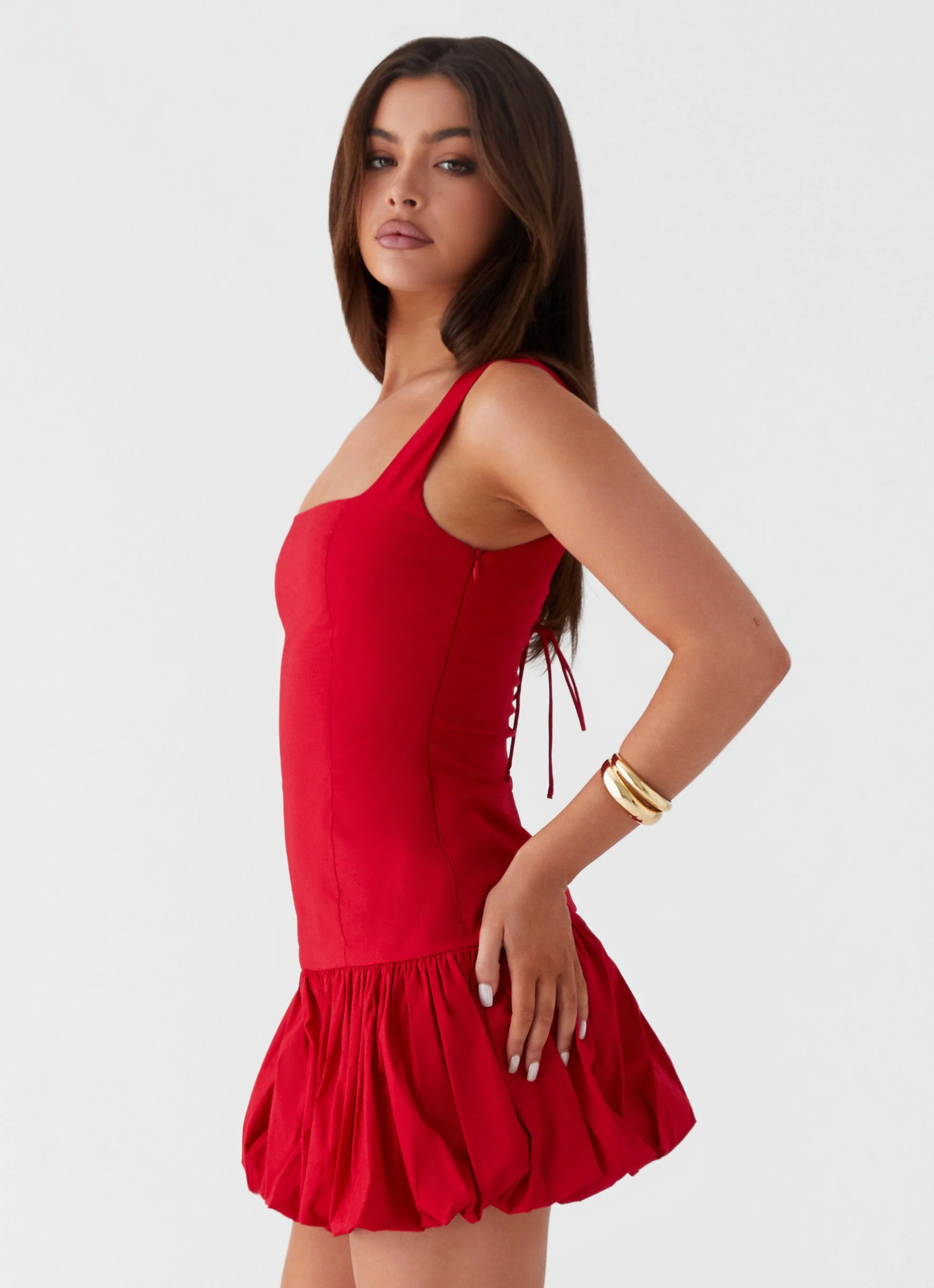 Lexy Mini Dress - Red - Image 4