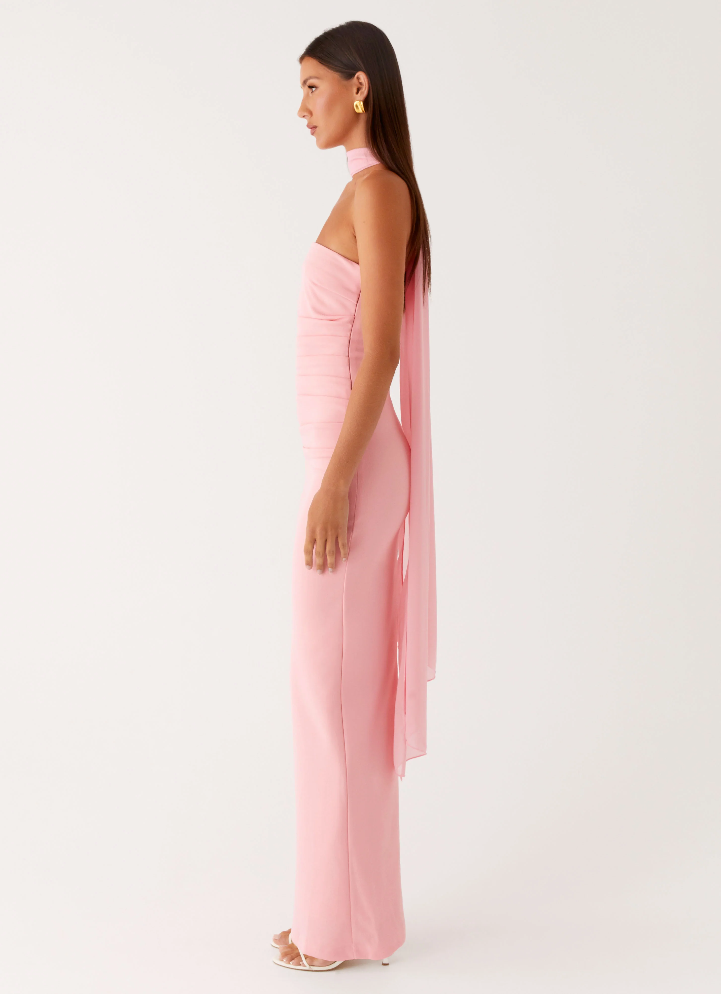 Libra Maxi Dress - Pink - Image 3
