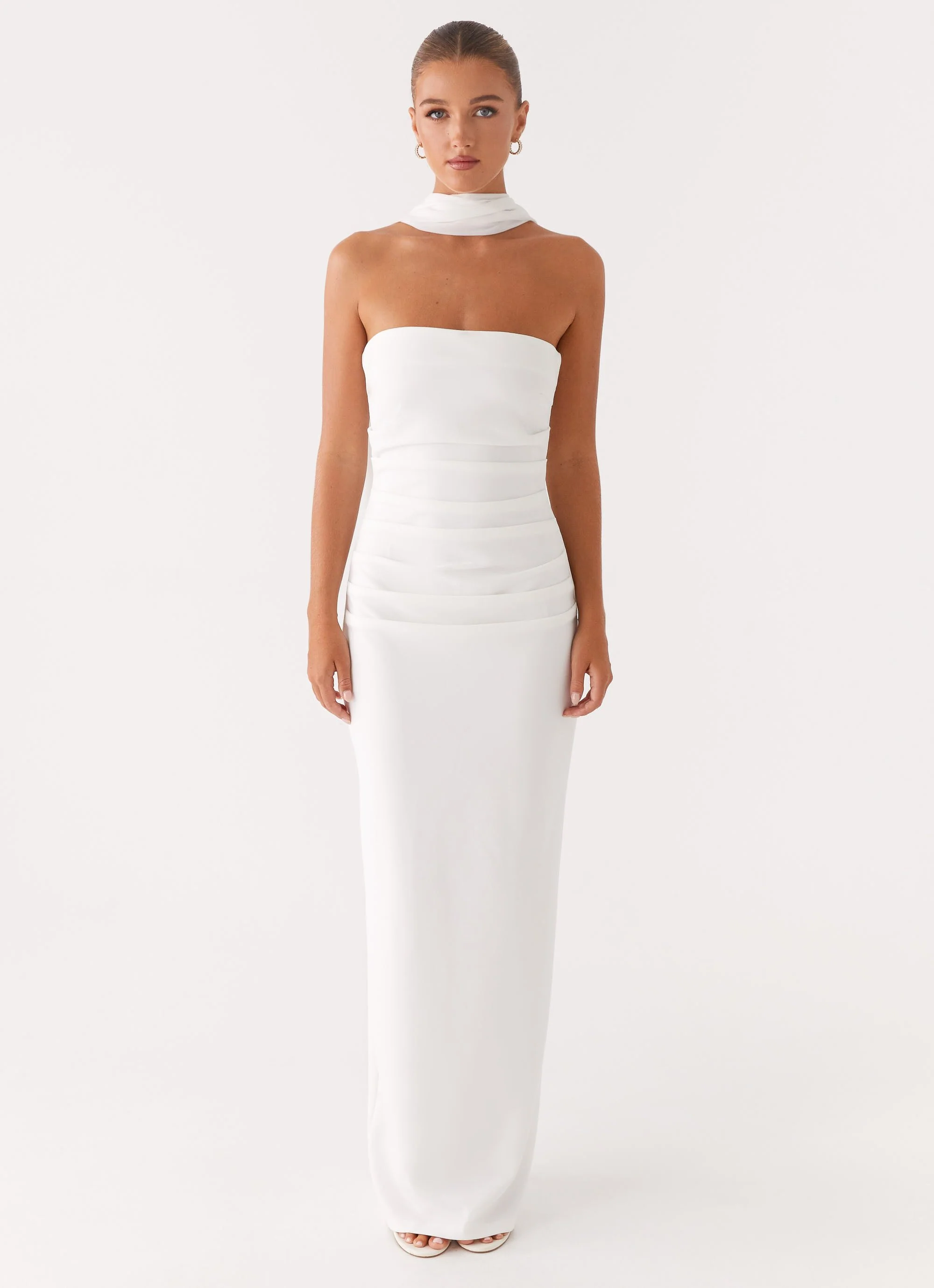 Libra Maxi Dress - White - Image 2