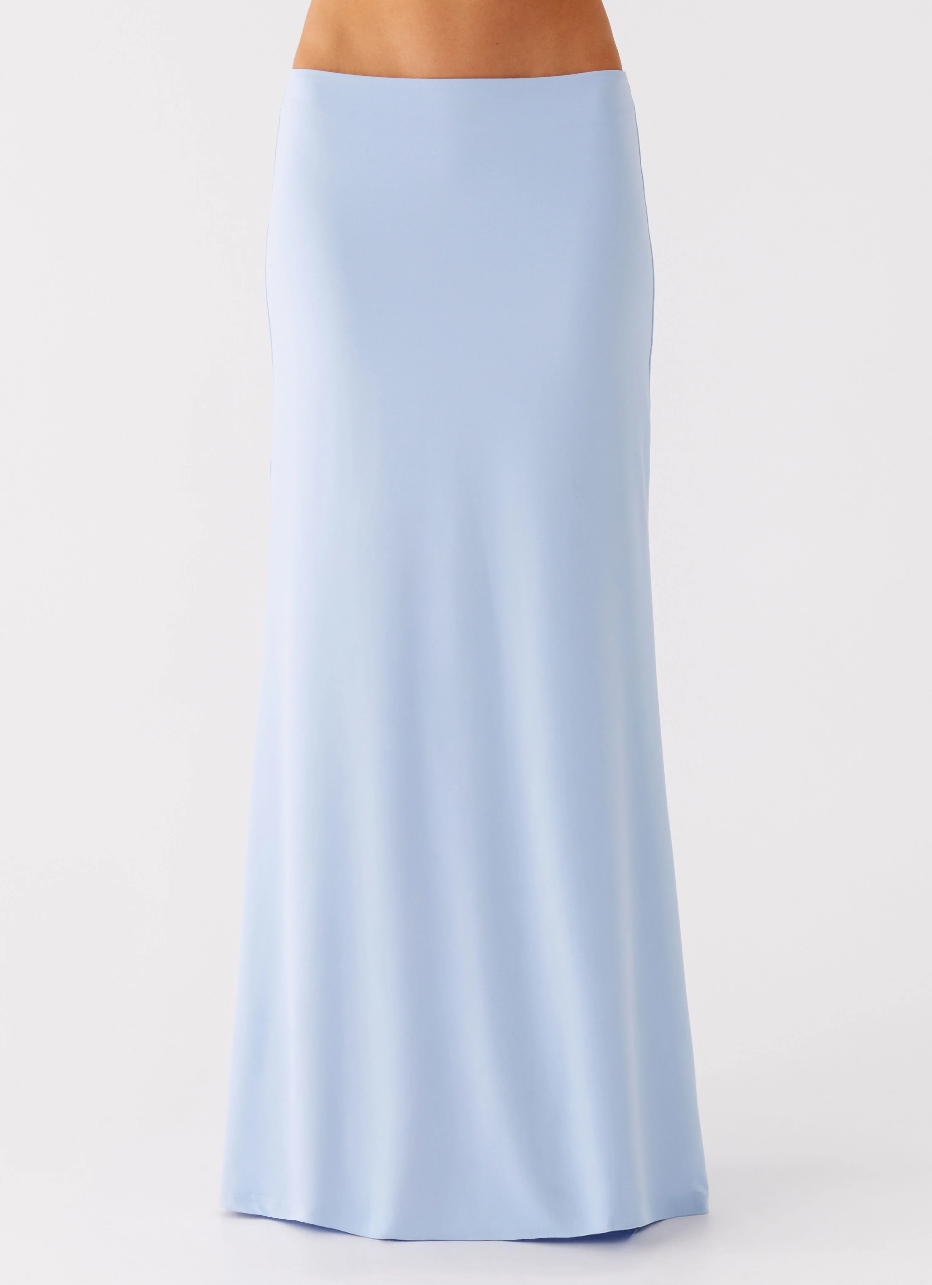 Like A Flower Maxi Skirt - Baby Blue - Image 2