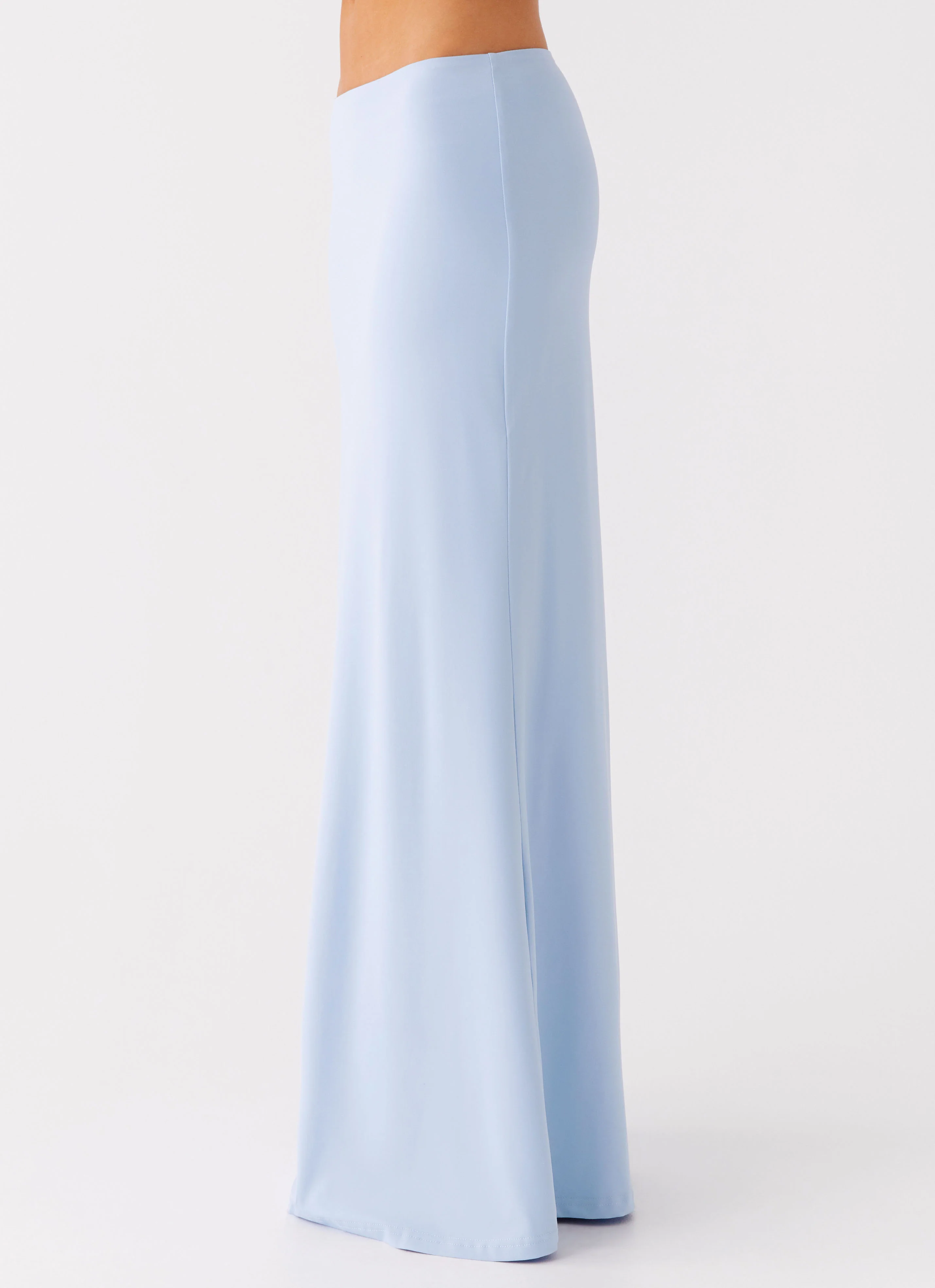Like A Flower Maxi Skirt - Baby Blue - Image 3