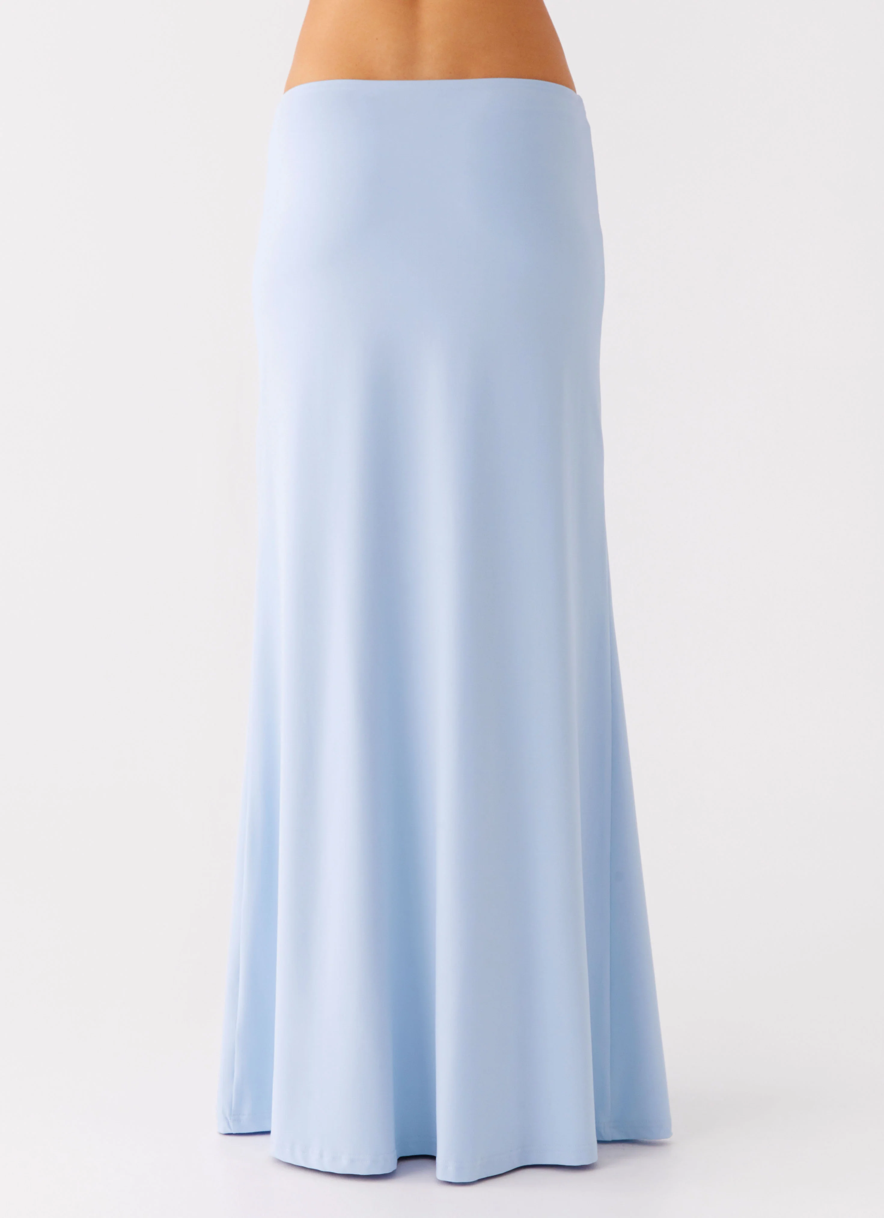 Like A Flower Maxi Skirt - Baby Blue - Image 4
