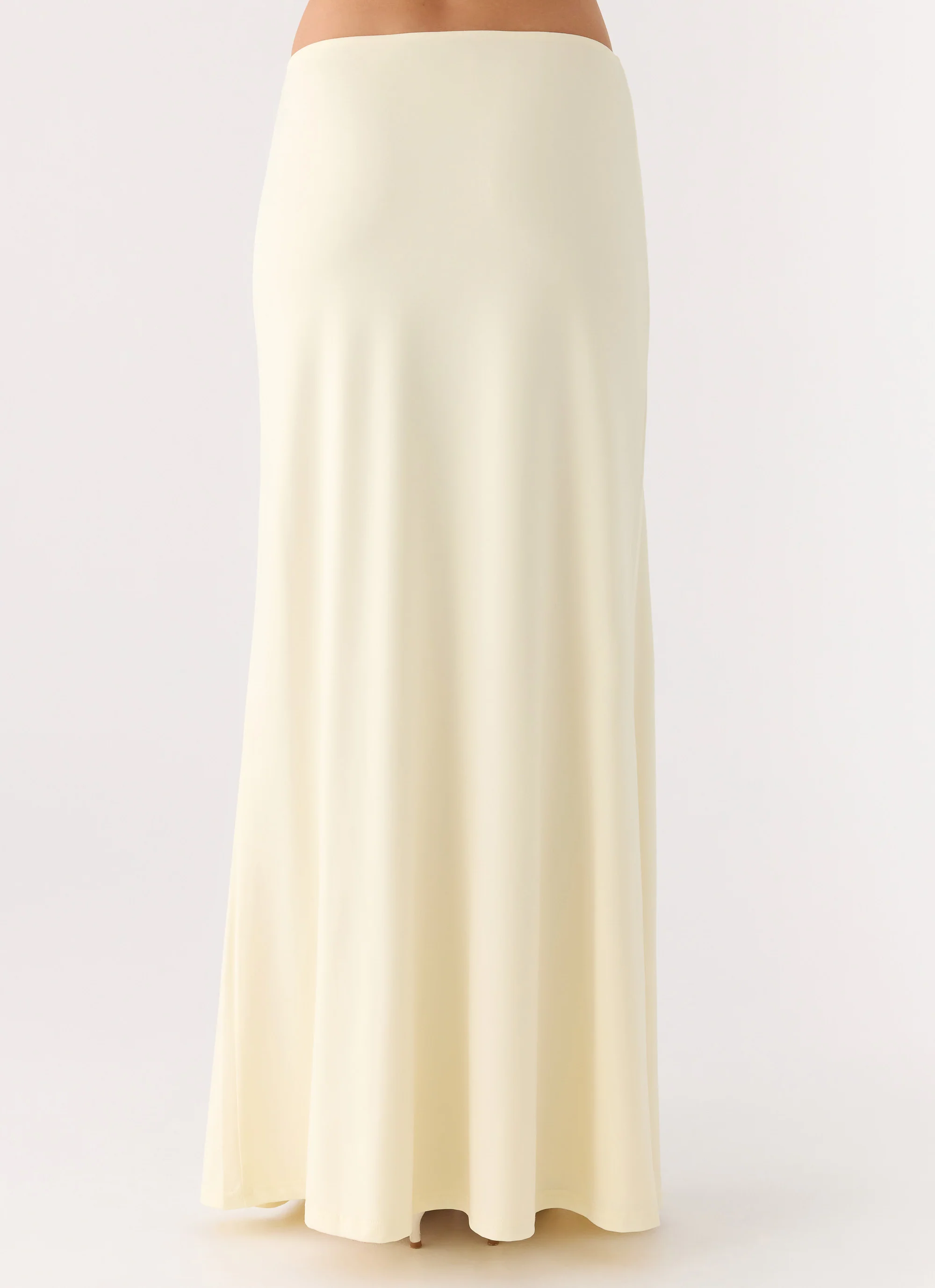 Like A Flower Maxi Skirt - Lemon Yellow - Image 4