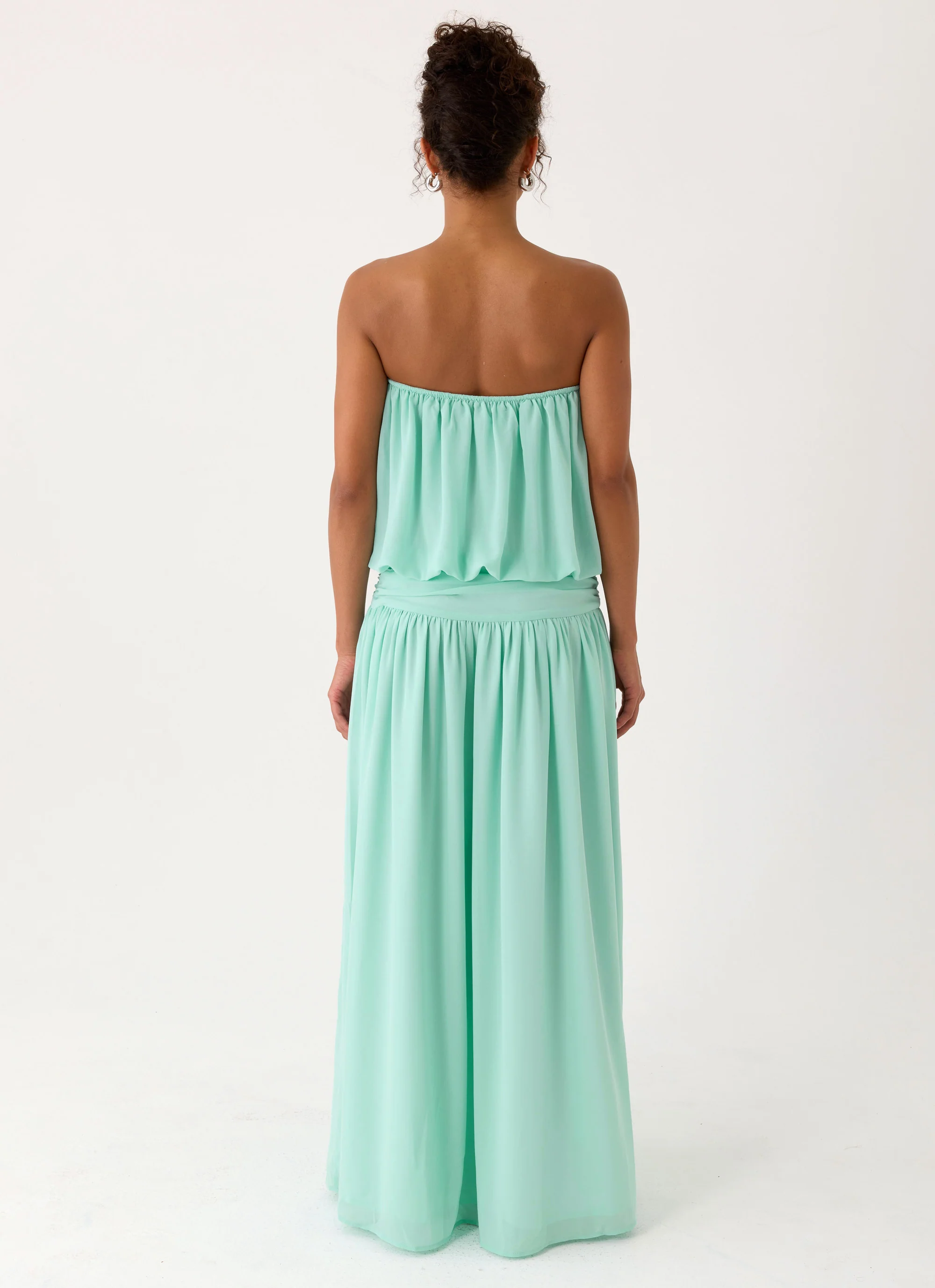 Lioras Strapless Maxi Dress - Aqua - Image 4