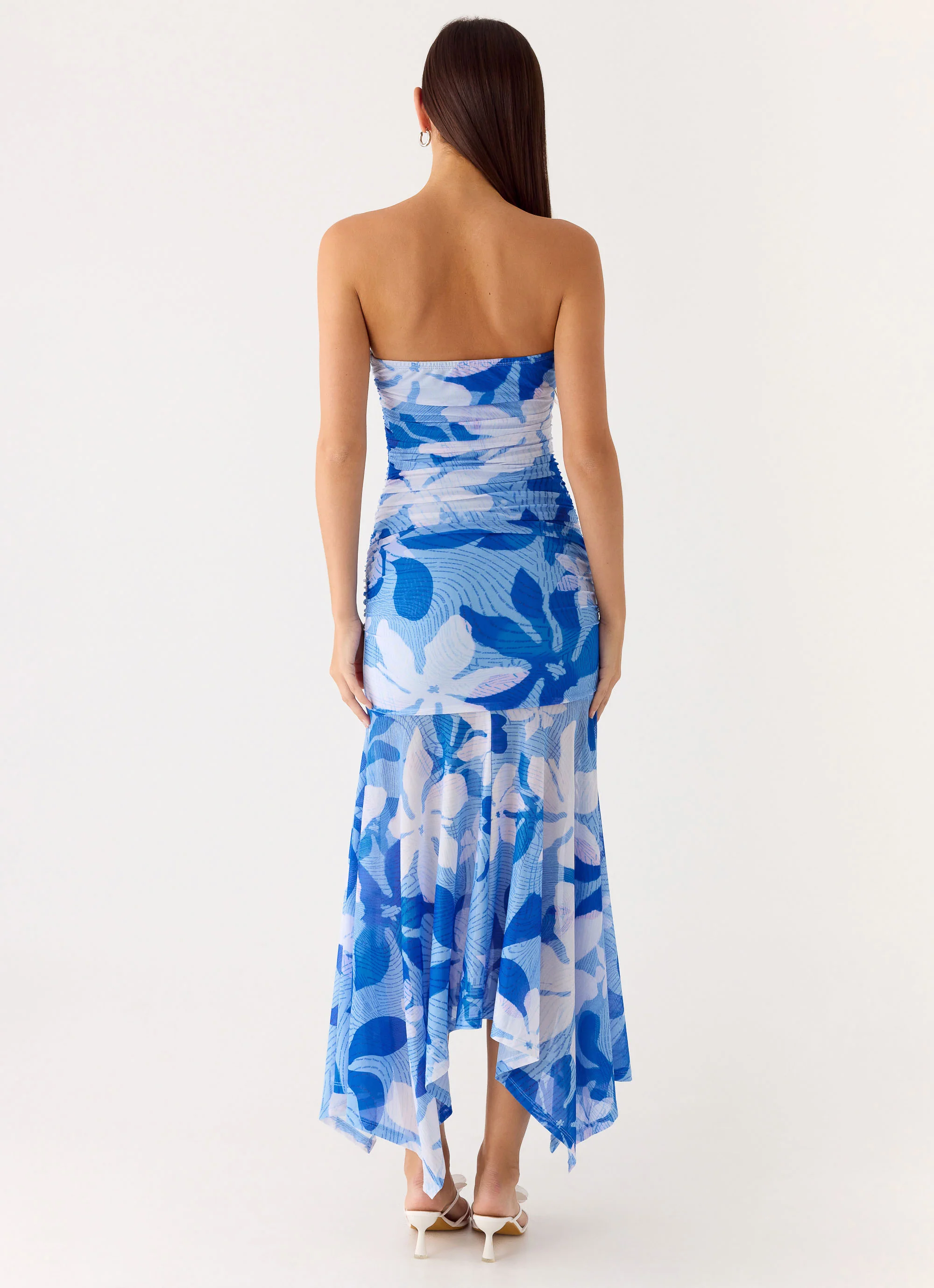 Lo Siento Midi Dress - Indigo Garden - Image 3