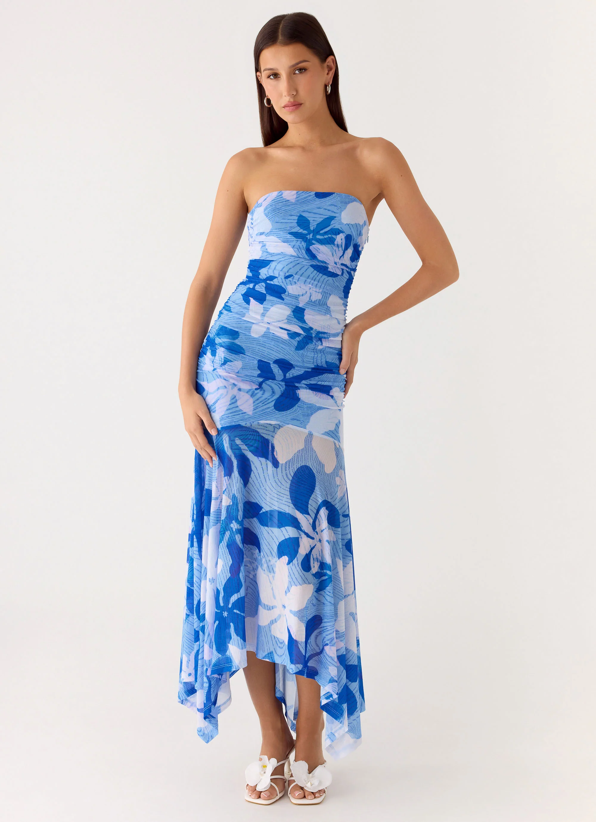 Lo Siento Midi Dress - Indigo Garden - Image 4
