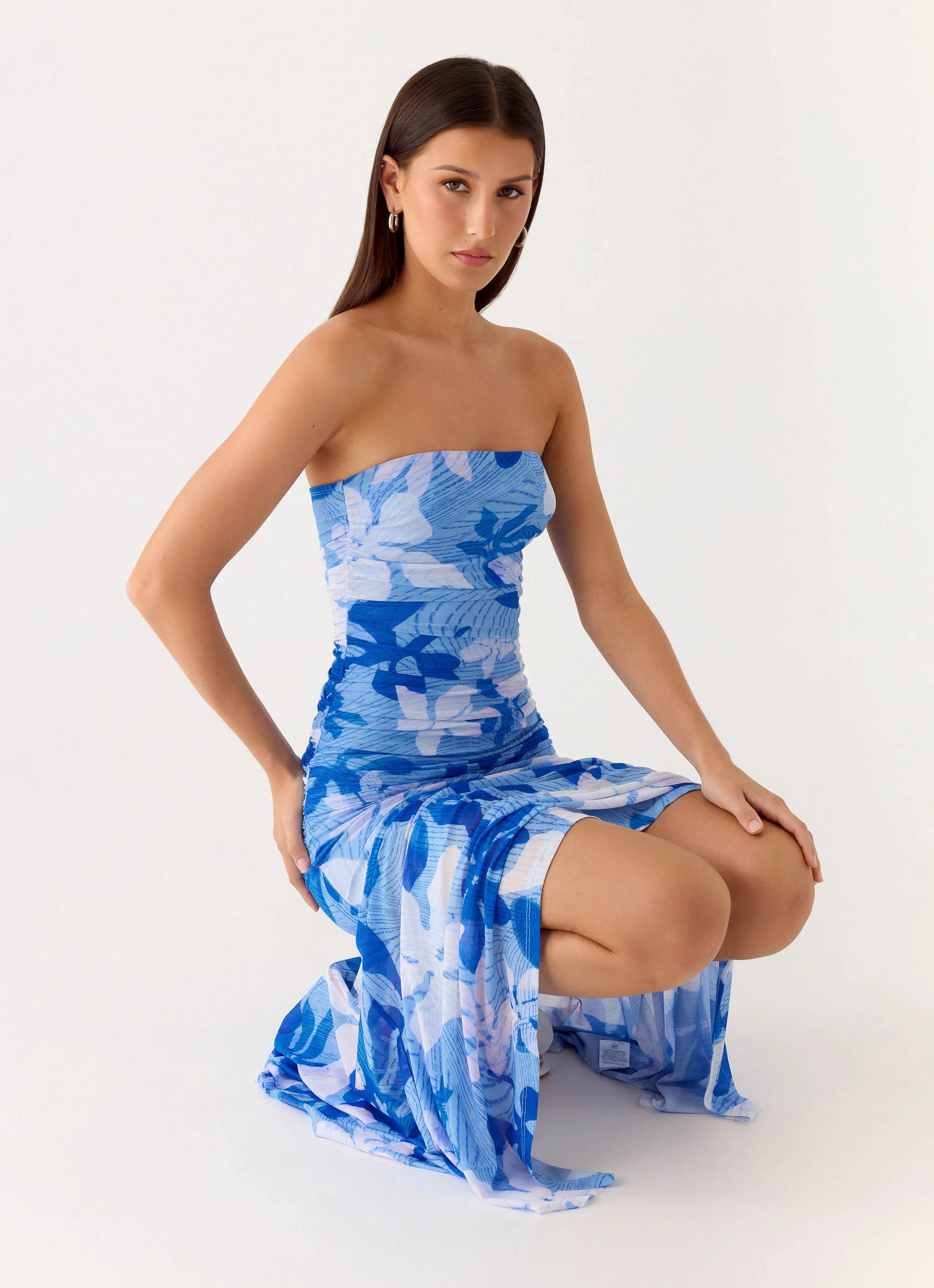 Lo Siento Midi Dress - Indigo Garden - Image 5
