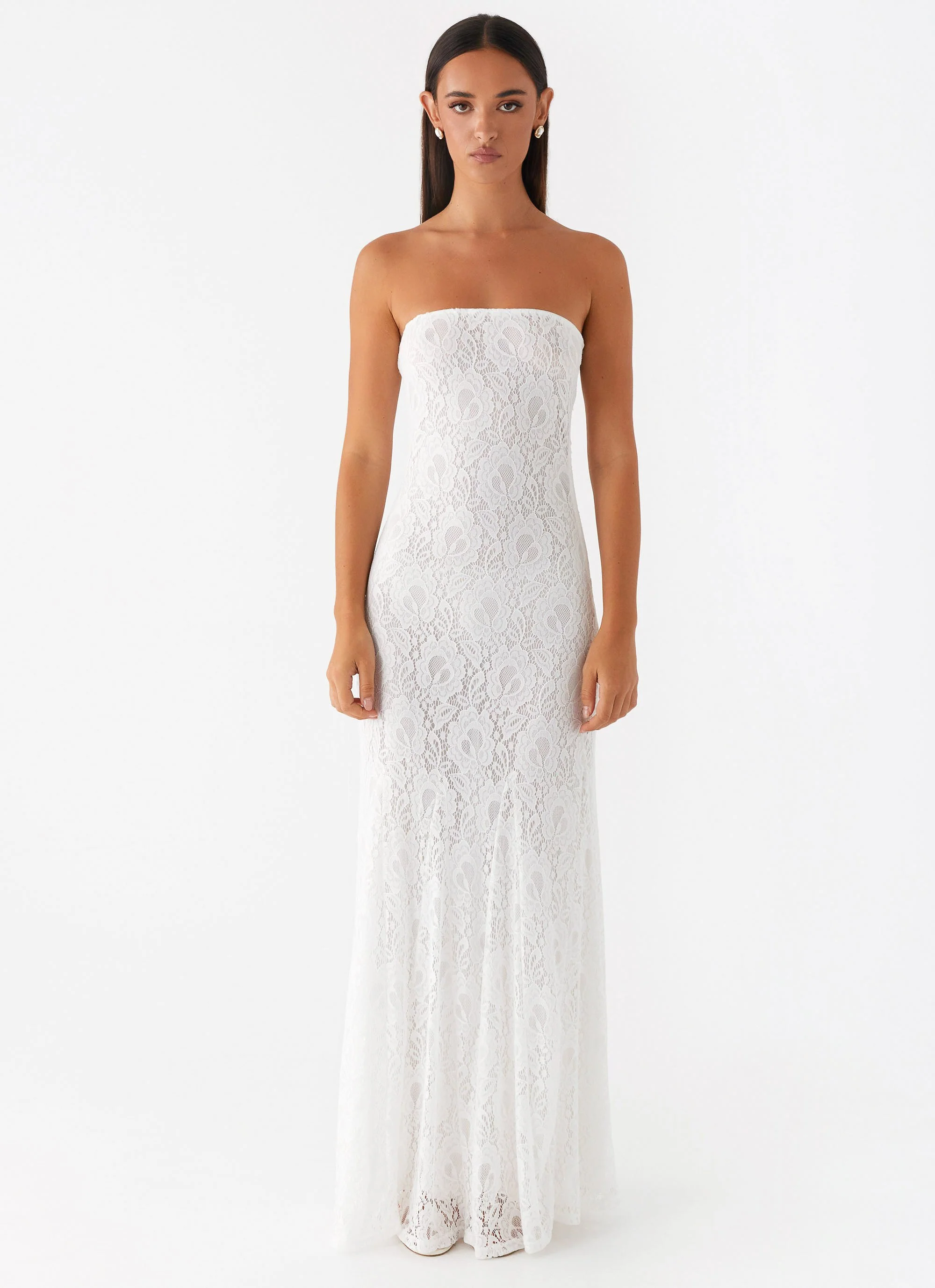 Lolita Lace Maxi Dress - Ivory - Image 2