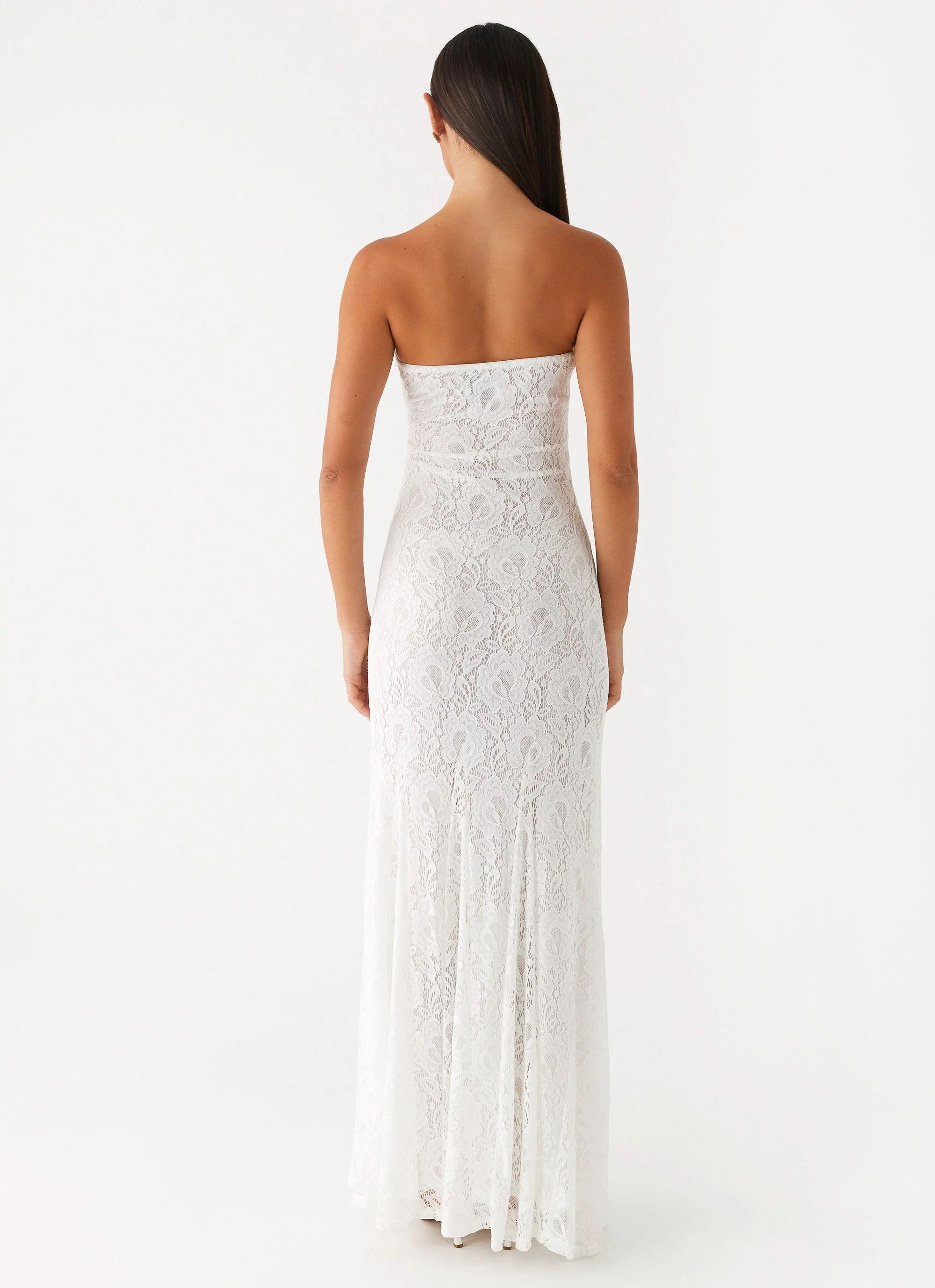 Lolita Lace Maxi Dress - Ivory - Image 4