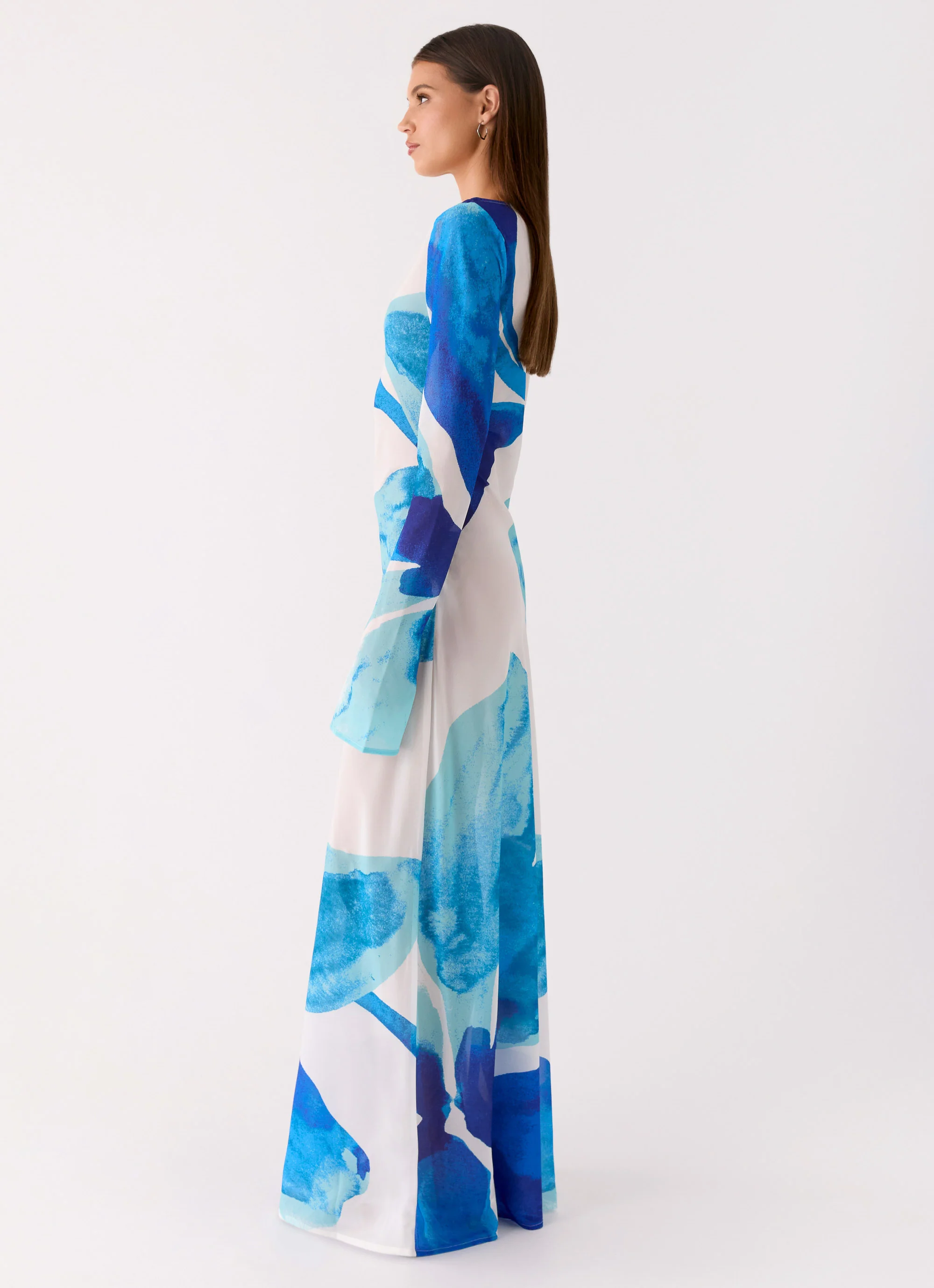Lorde Maxi Dress - Cerulean Bloom - Image 2