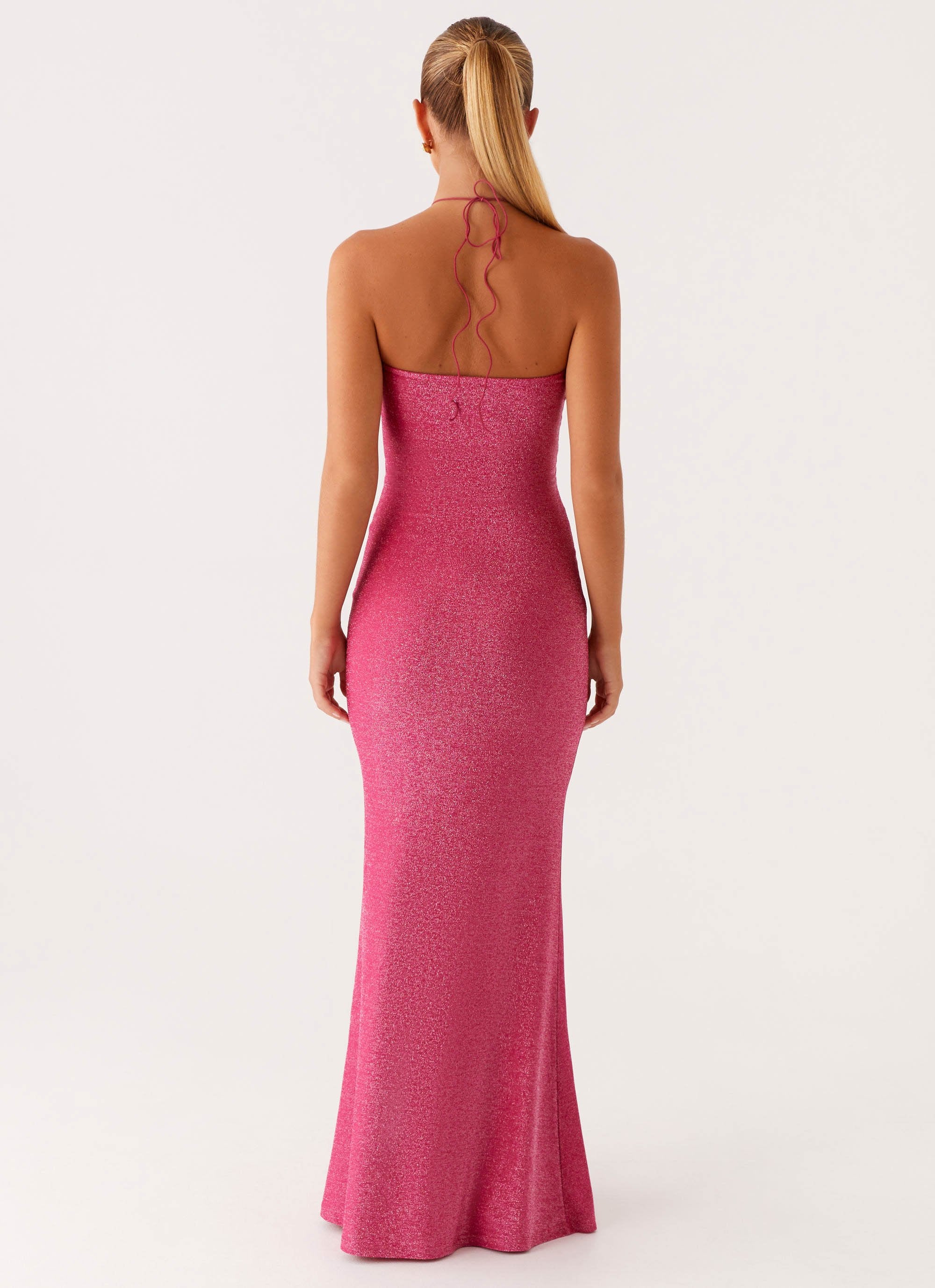 Lorenzo Maxi Dress - Raspberry - Image 6