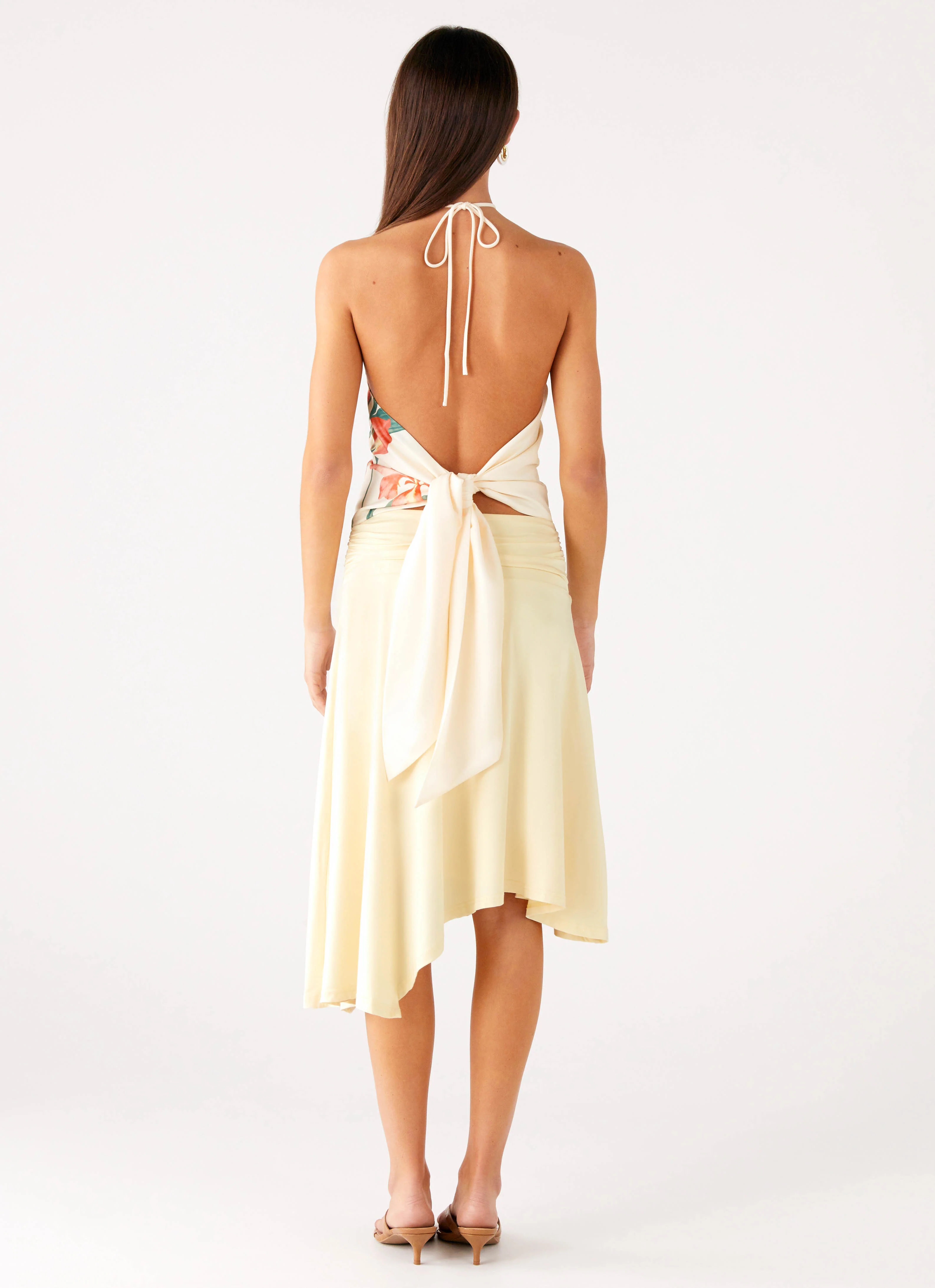 Loreta Beaded Tie Back Top - Siena Floral - Image 2