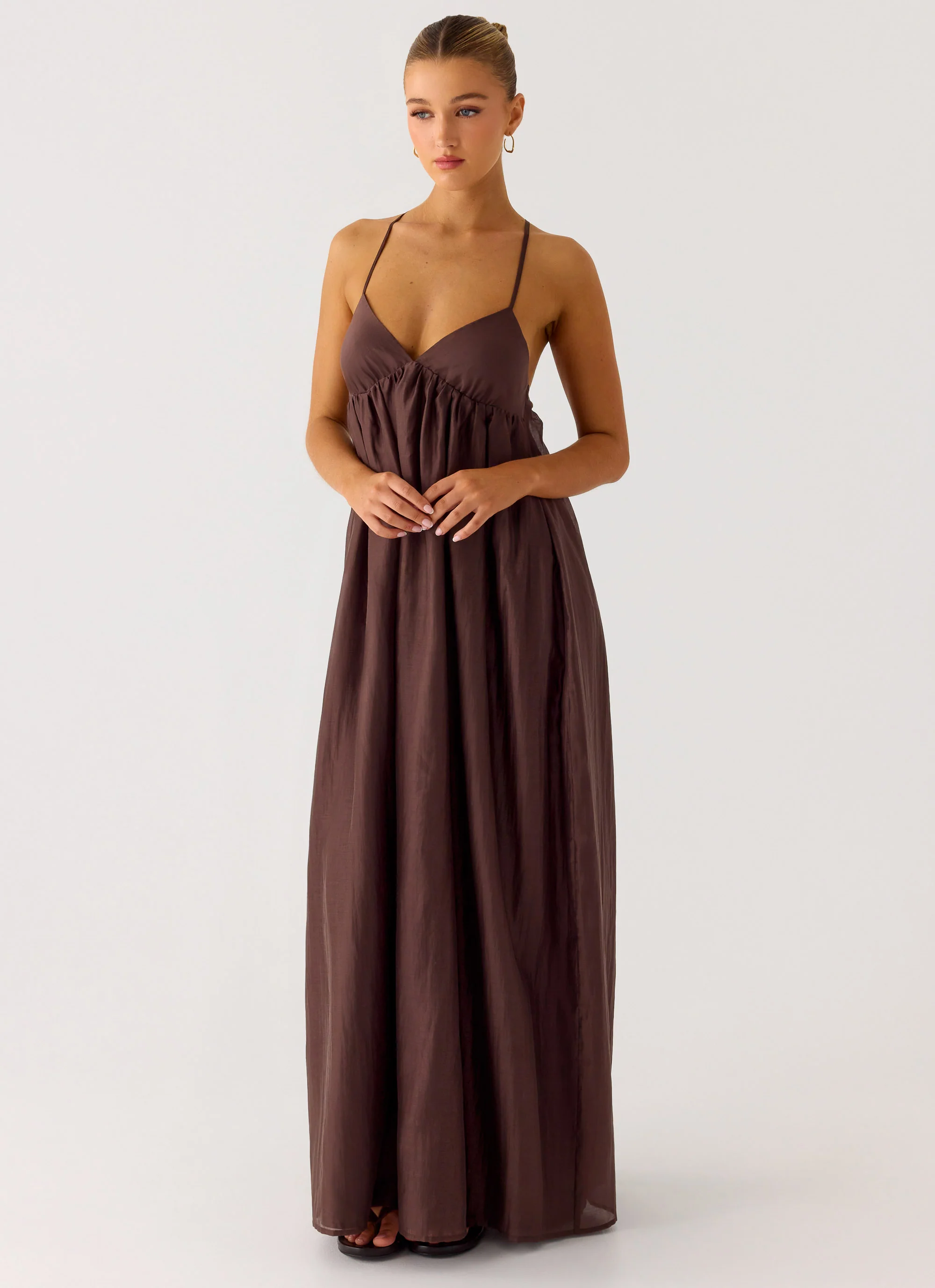 Losario Maxi Dress - Cool Chocolate - Image 5