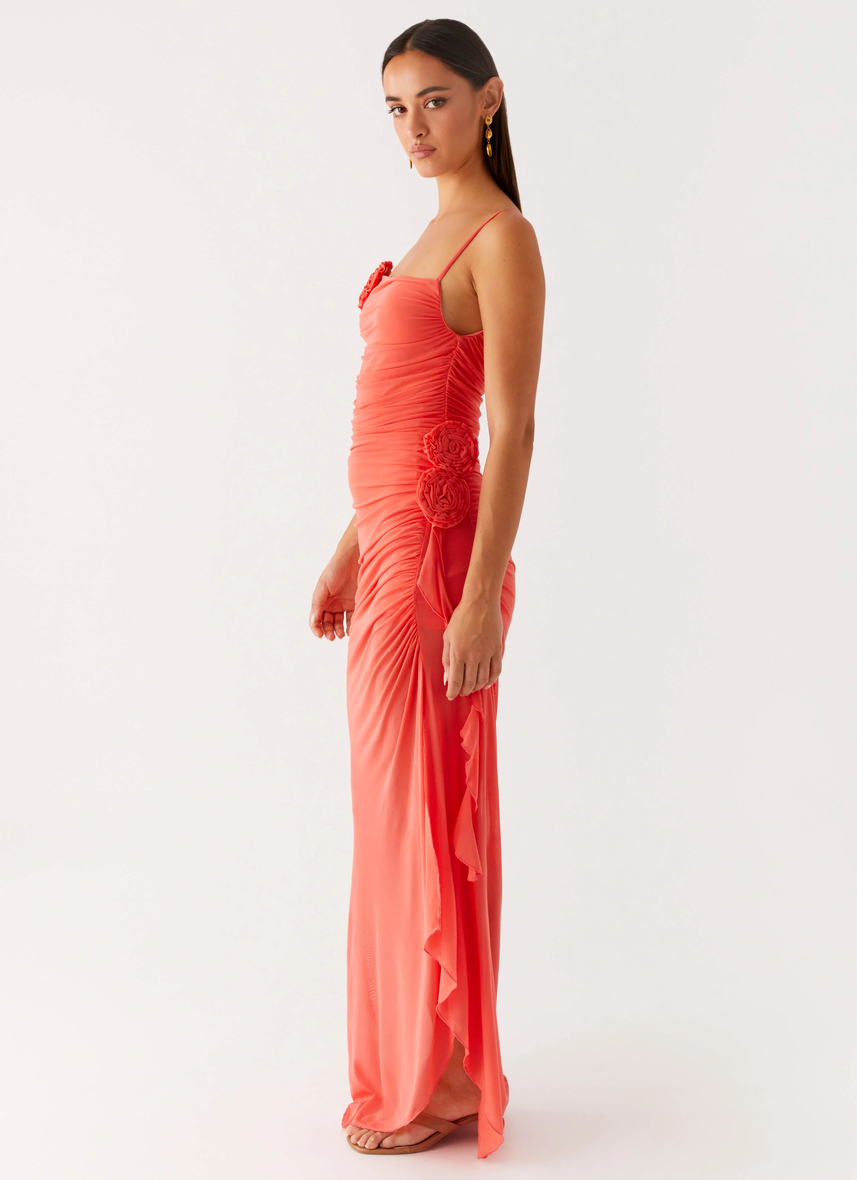 Louana Maxi Dress - Coral - Image 2