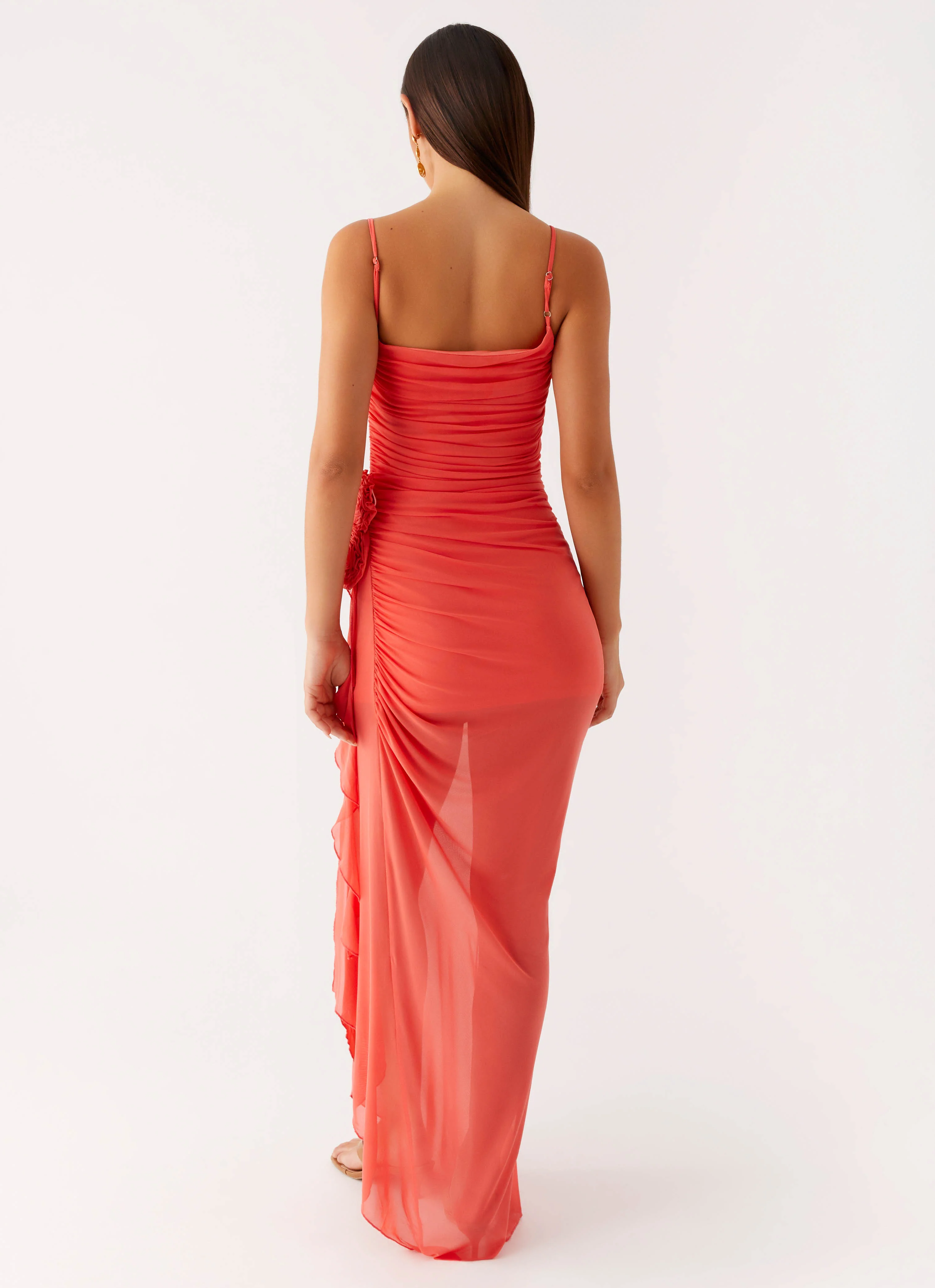 Louana Maxi Dress - Coral - Image 3