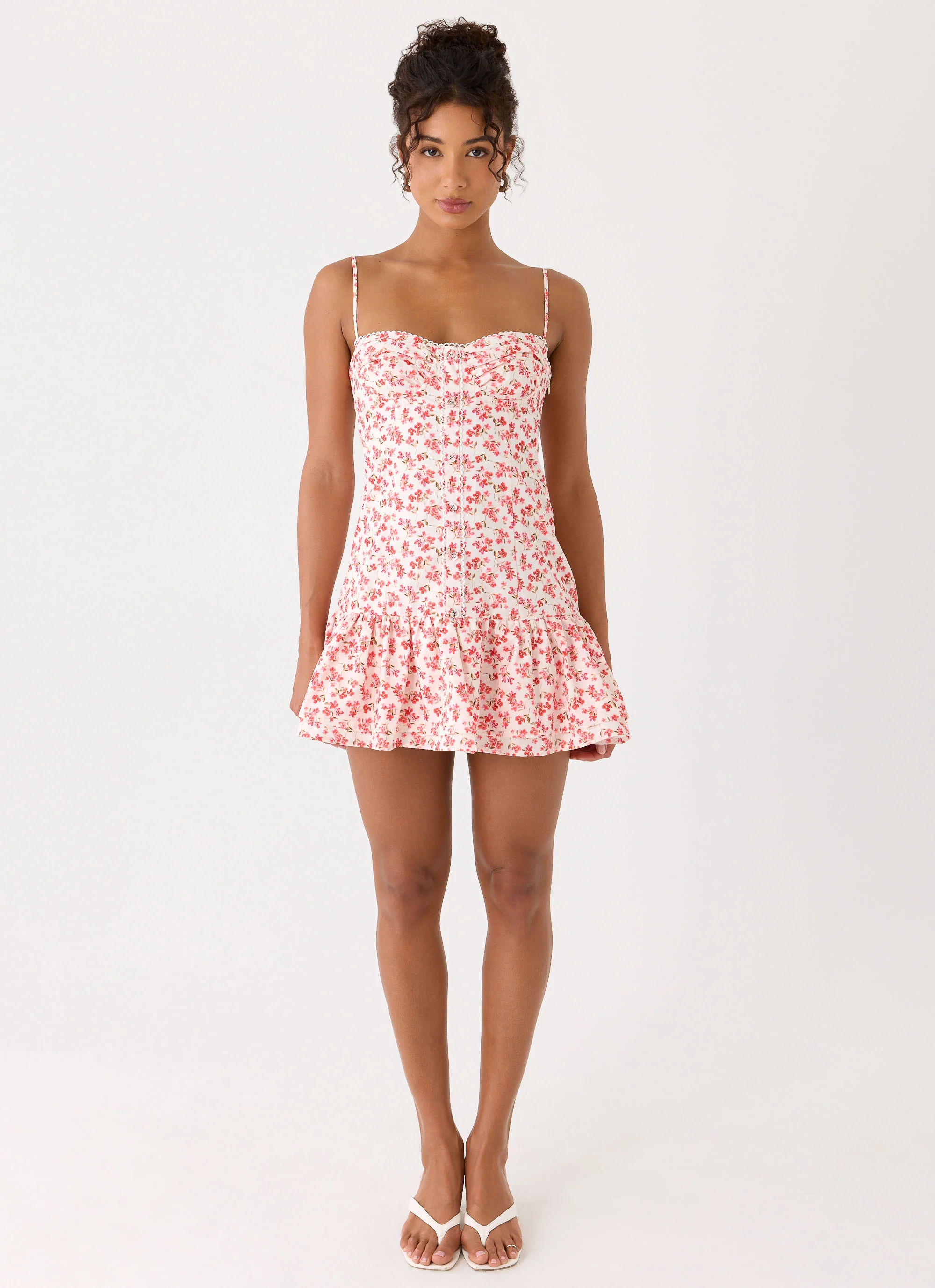 Loulette Mini Dress - Porcelain Rose - Image 4