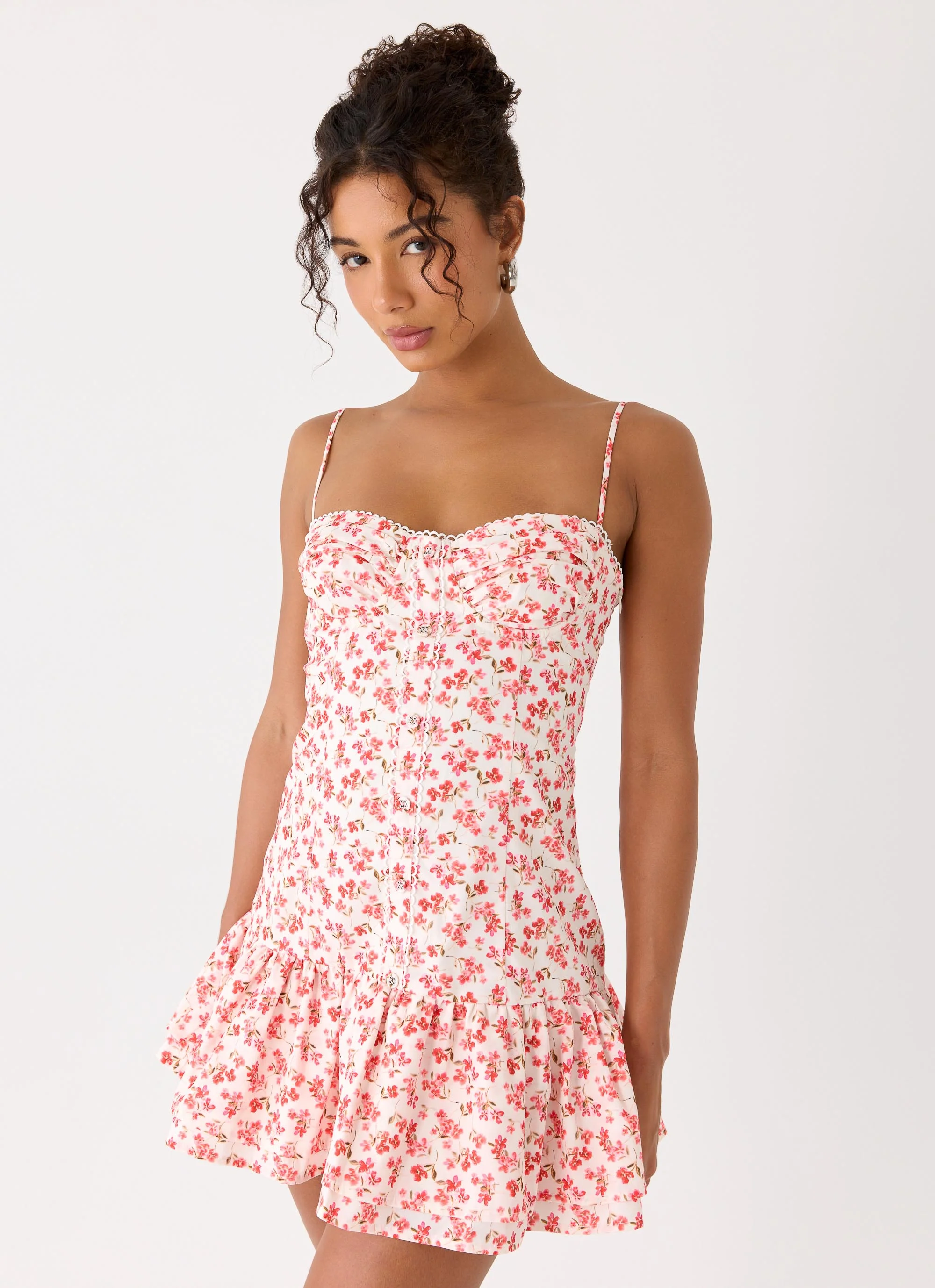 Loulette Mini Dress - Porcelain Rose - Image 5