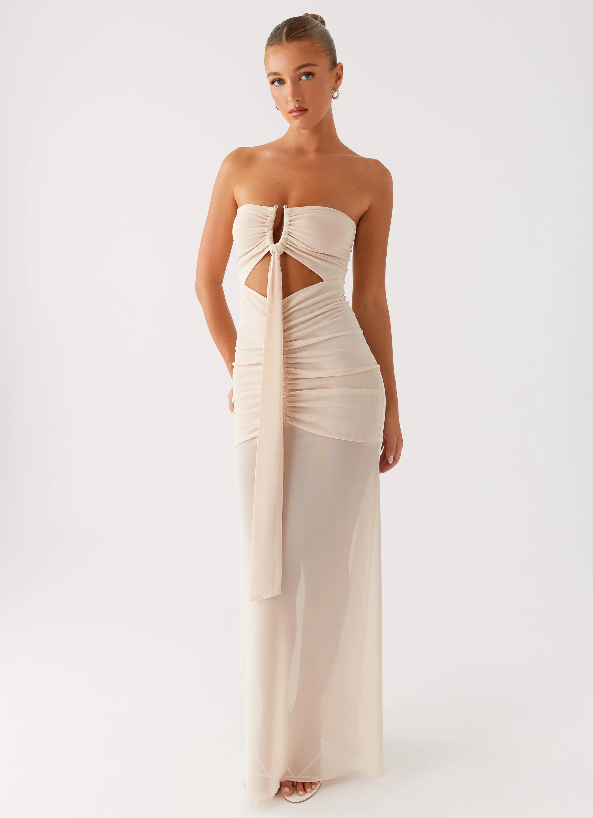 Lovie Maxi Dress - Beige - Image 5
