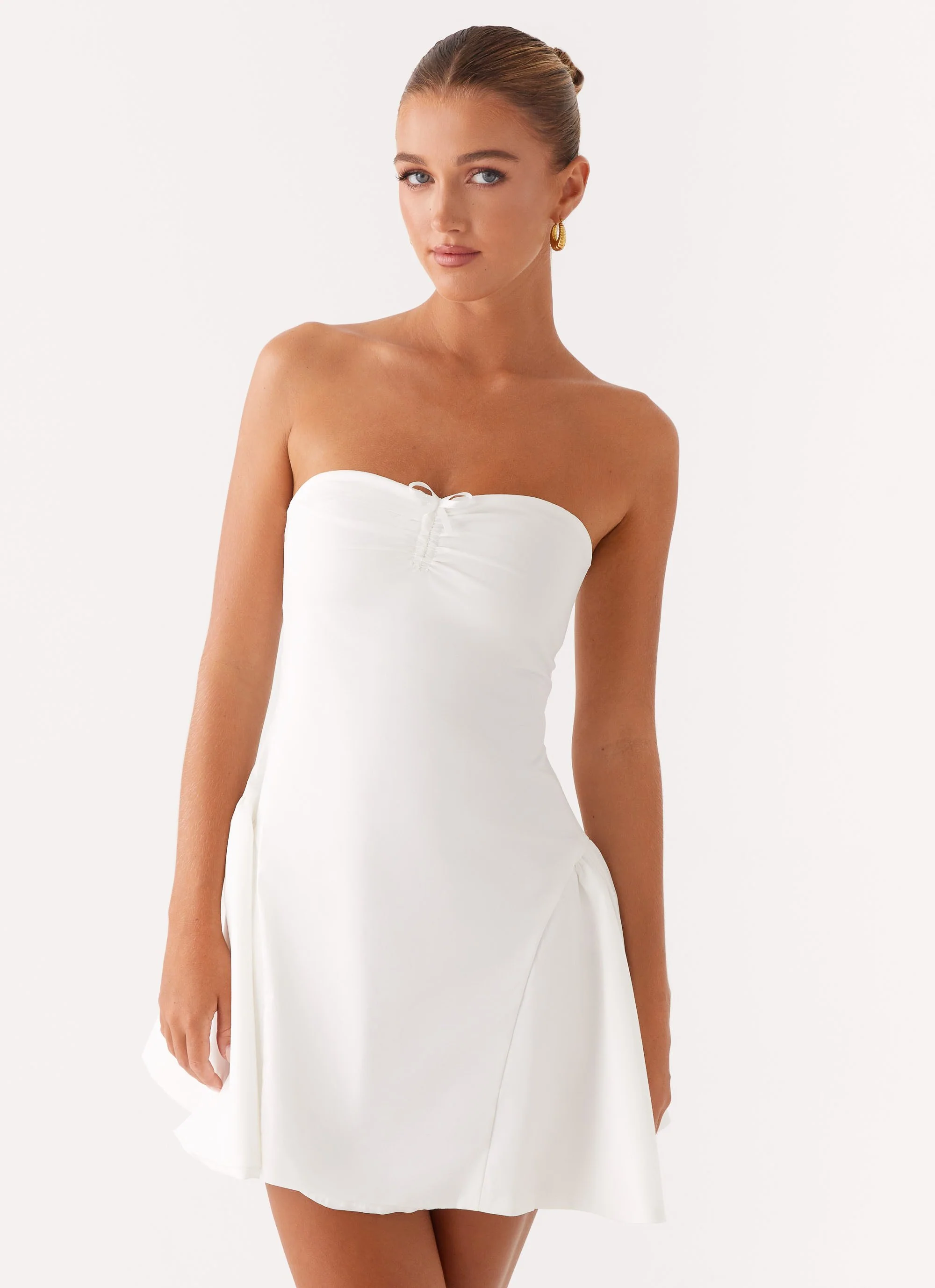 Lucille Mini Dress - White - Image 5