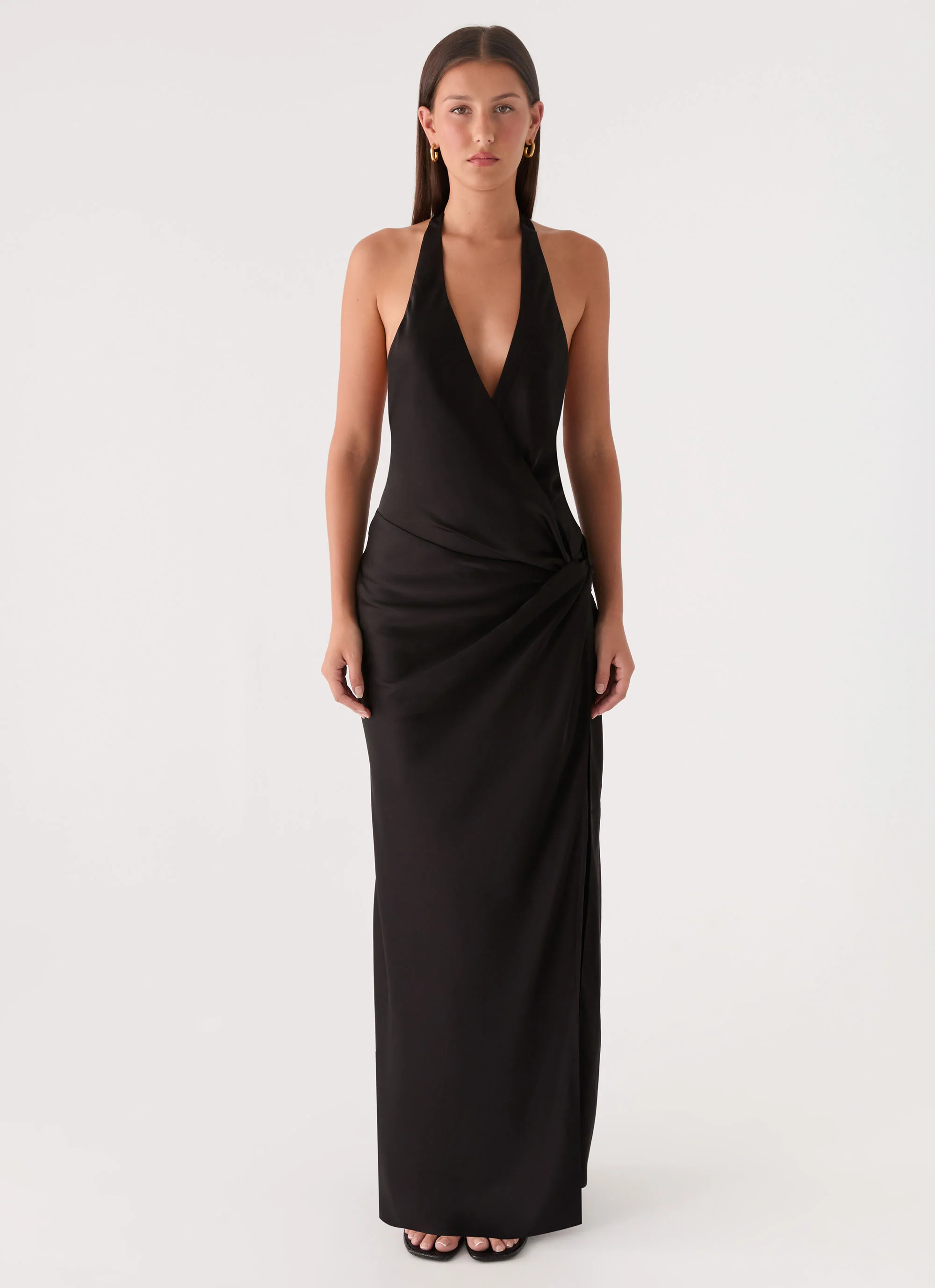 Lumae Halter Maxi Dress - Black - Image 5