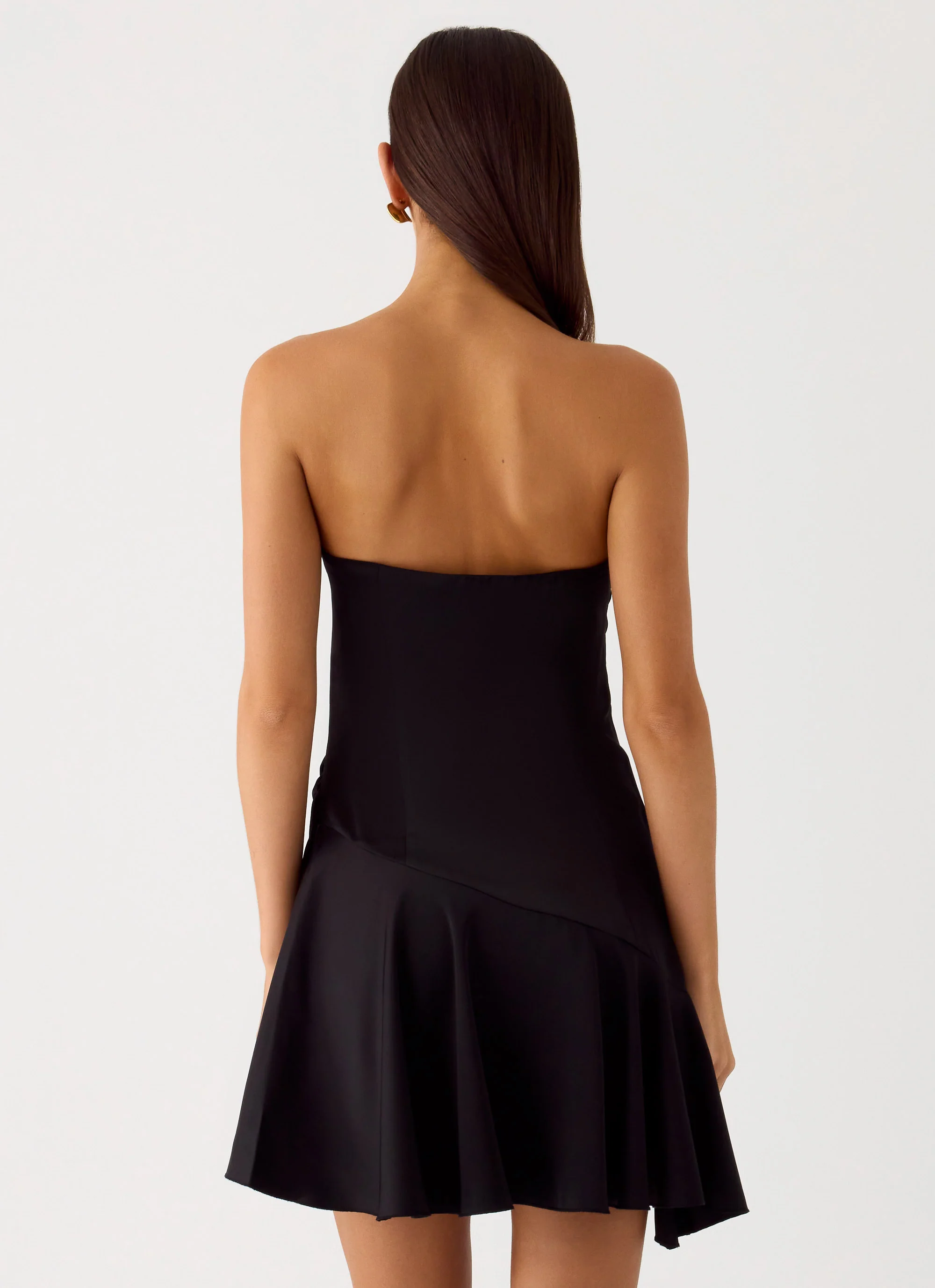 Luna Night Mini Dress - Black - Image 4