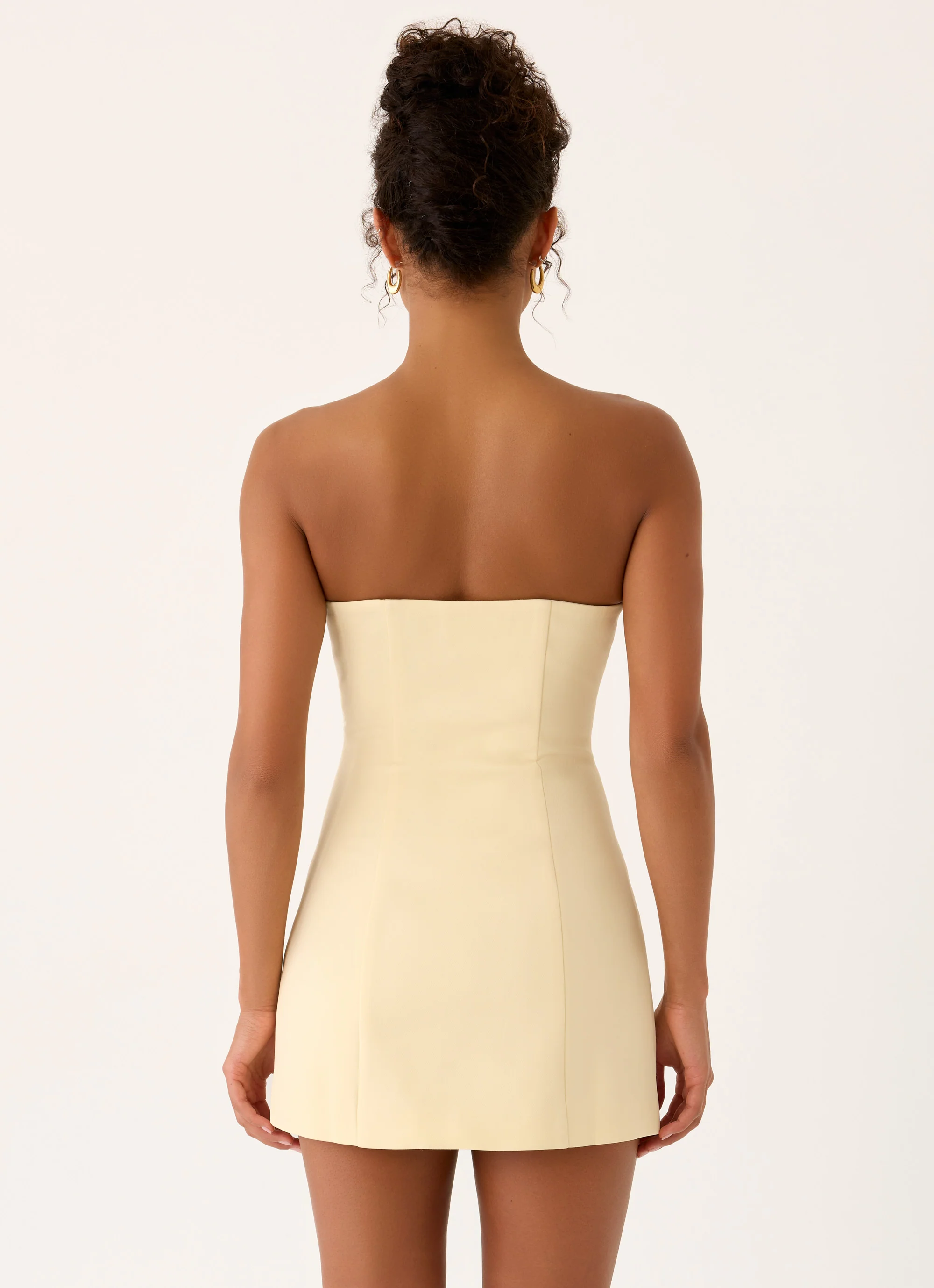 Luna Rosa Mini Dress - Baby Yellow - Image 2