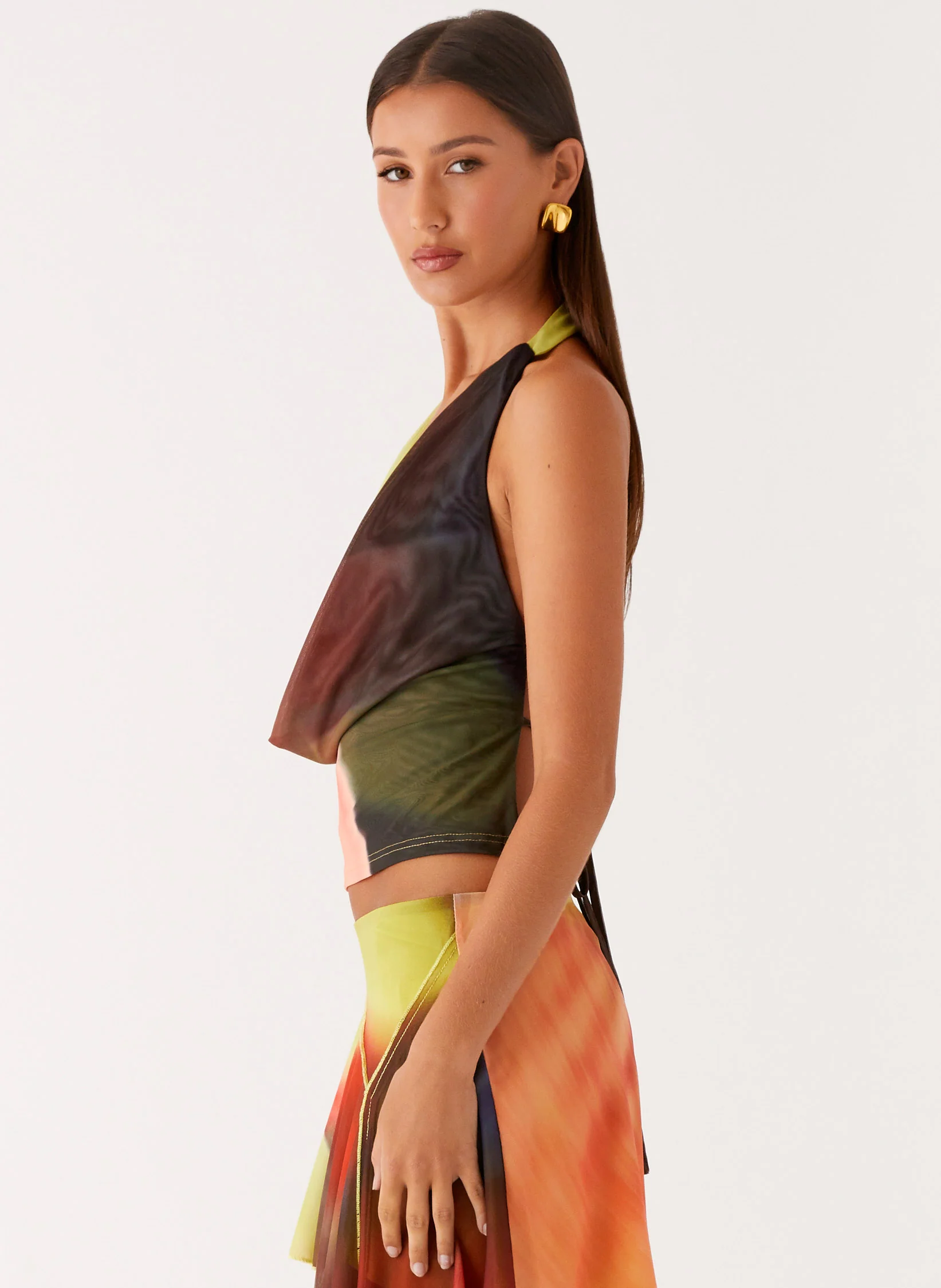 Lustra Cowl Top - Moody Floral - Image 3