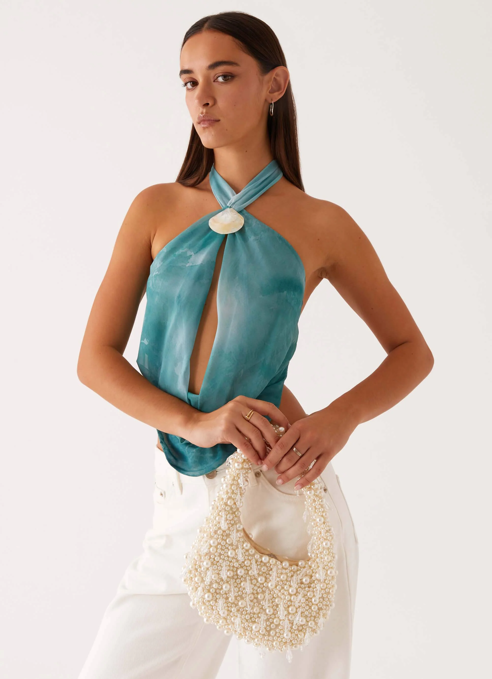 Malita Shoulder Bag - Pearl - Image 3